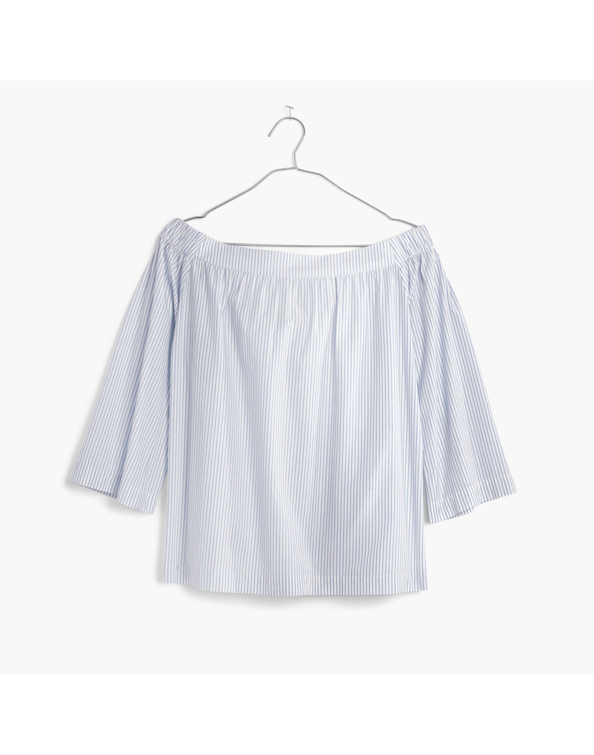 Clean Off-the-Shoulder Top in Stripe