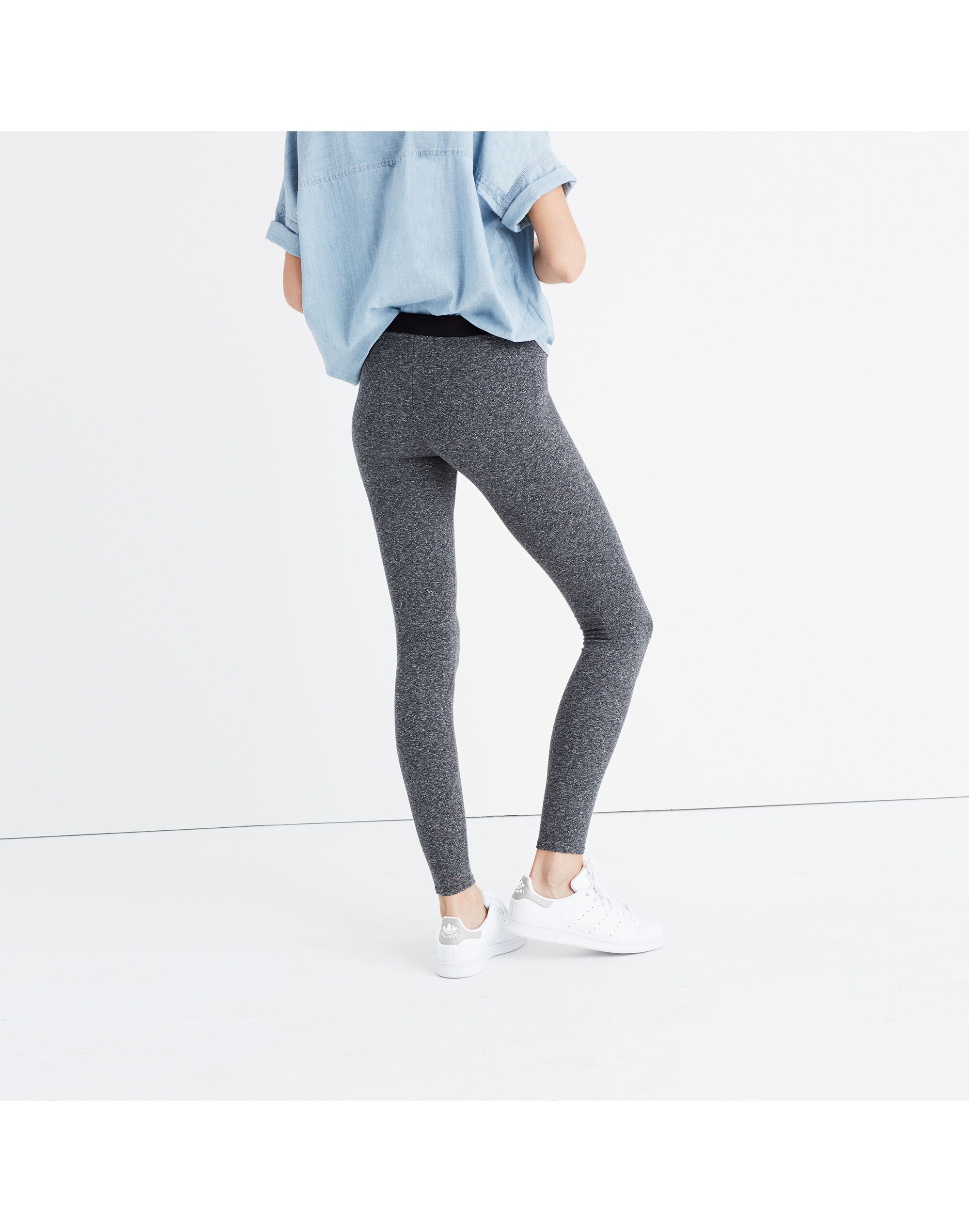 Knit Leggings in Colorblock