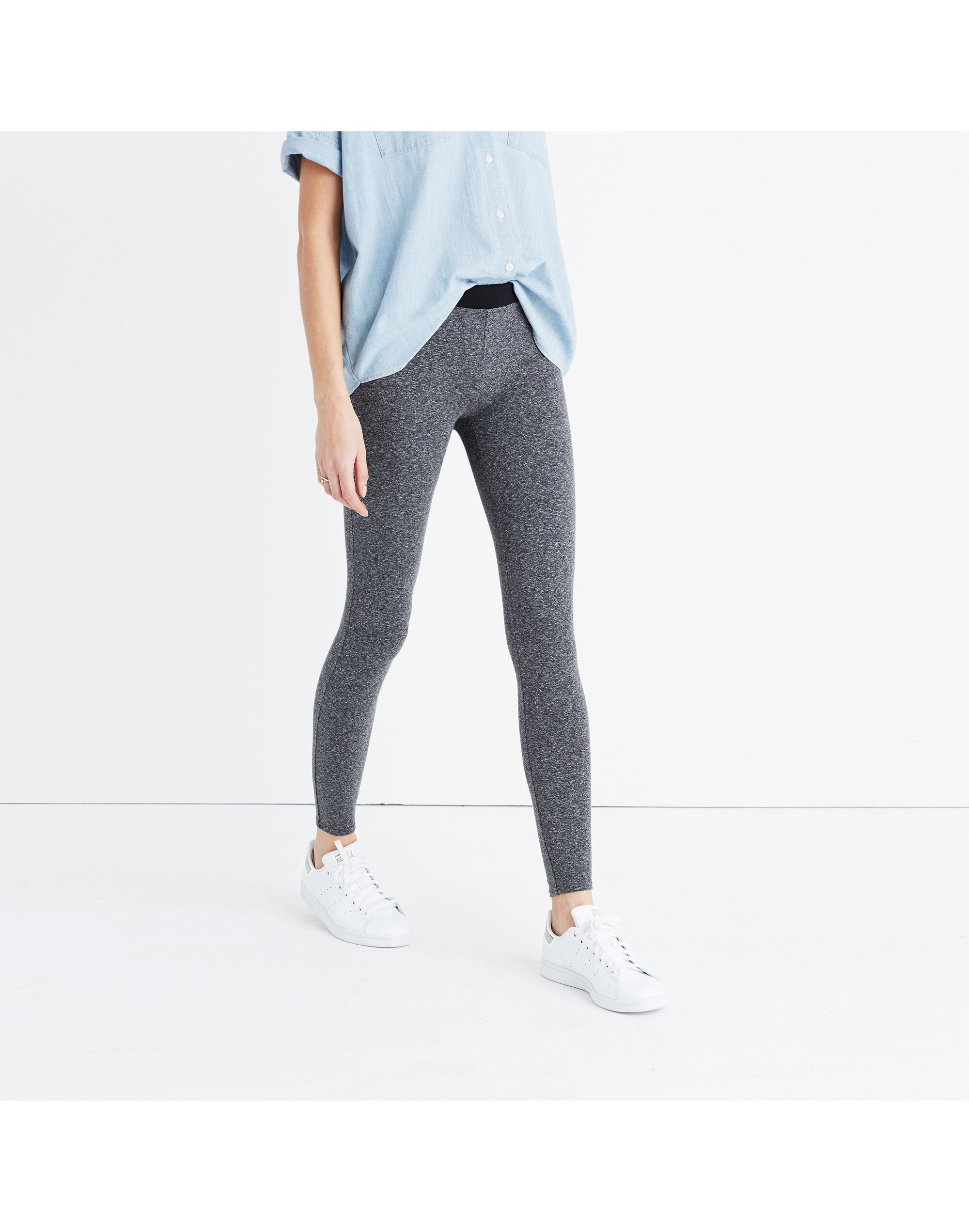 Knit Leggings in Colorblock