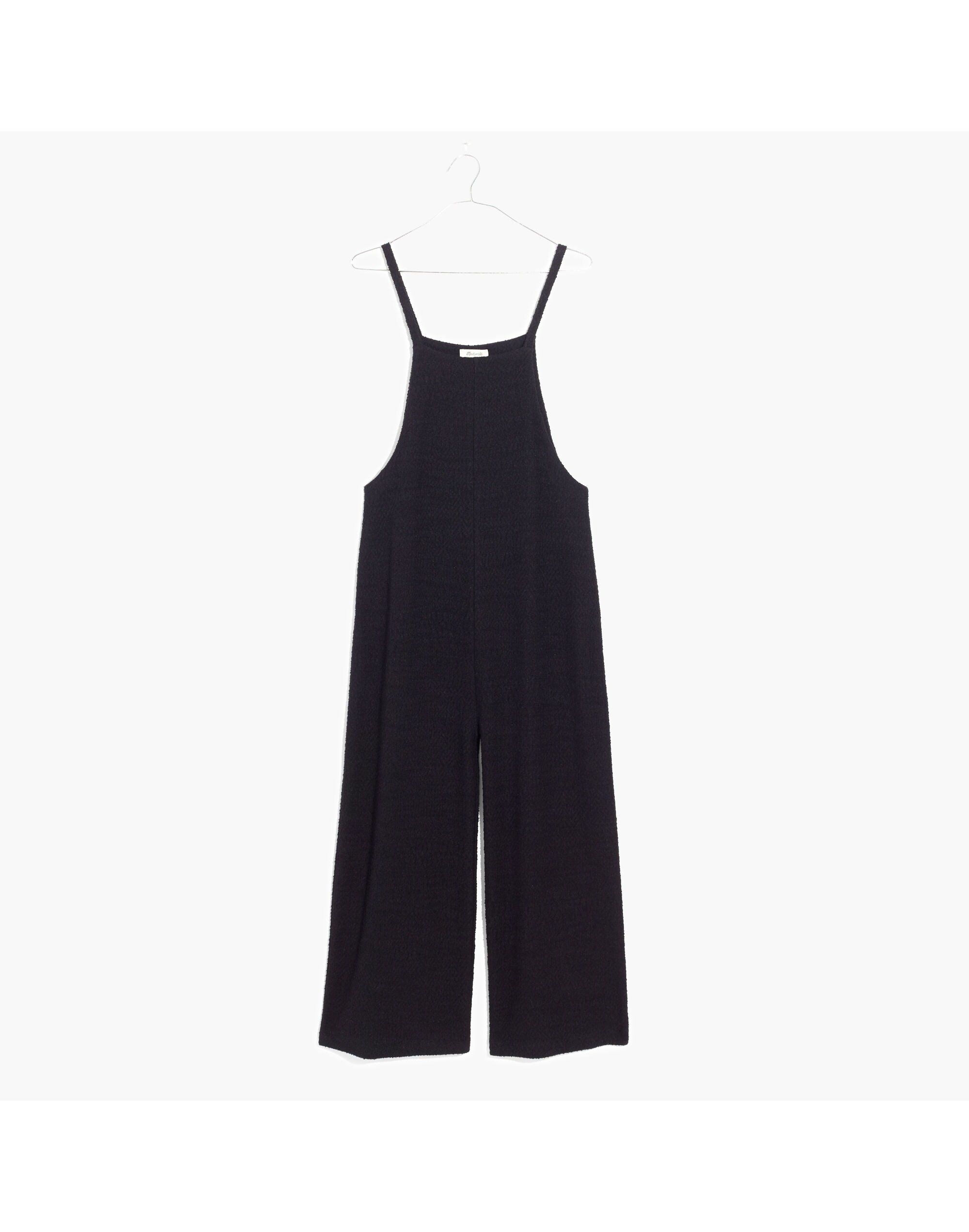 Knit Wide-Leg Overalls