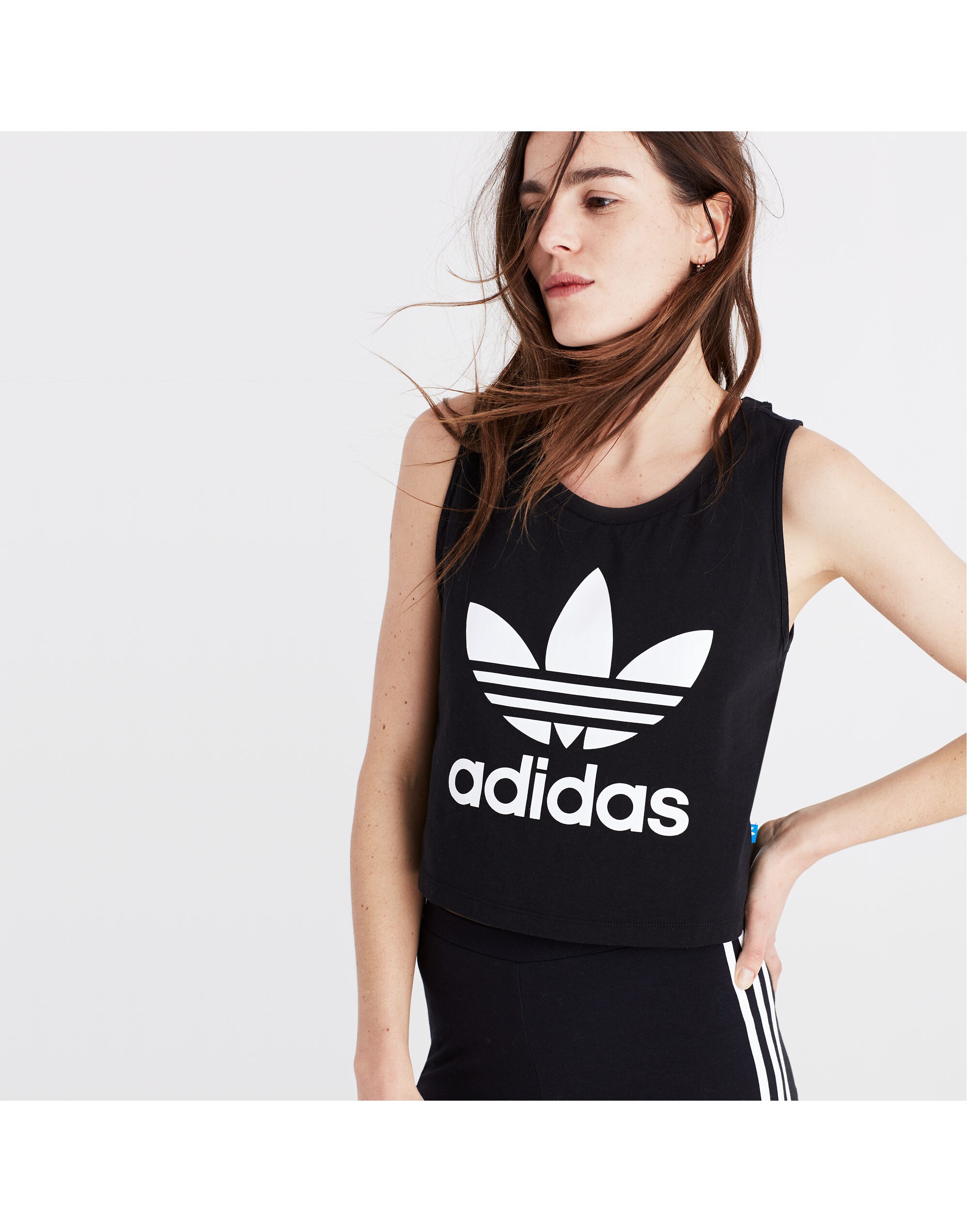 Adidas&reg; Originals Trefoil Loose Crop Tank
