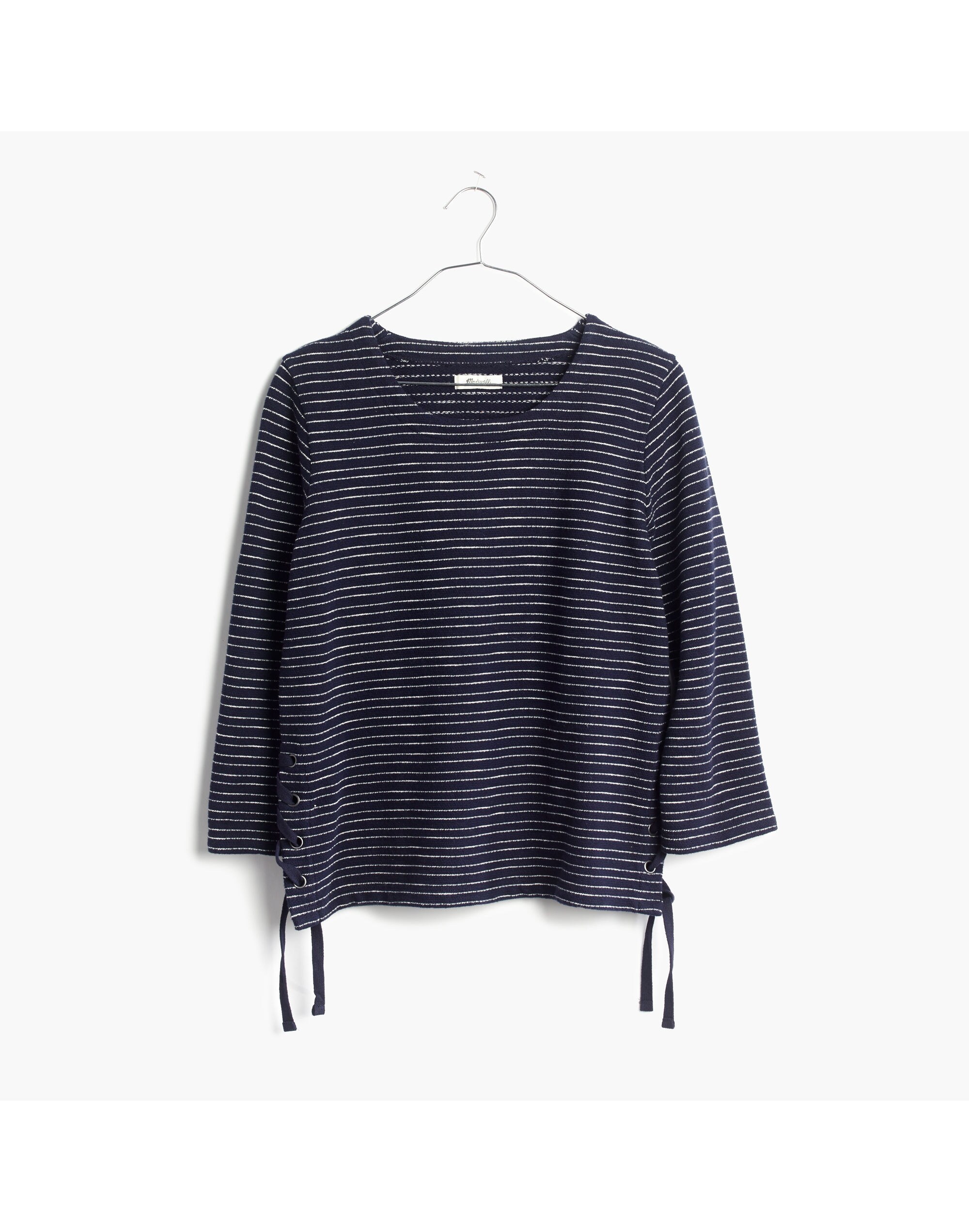 Striped Side-Lace Top