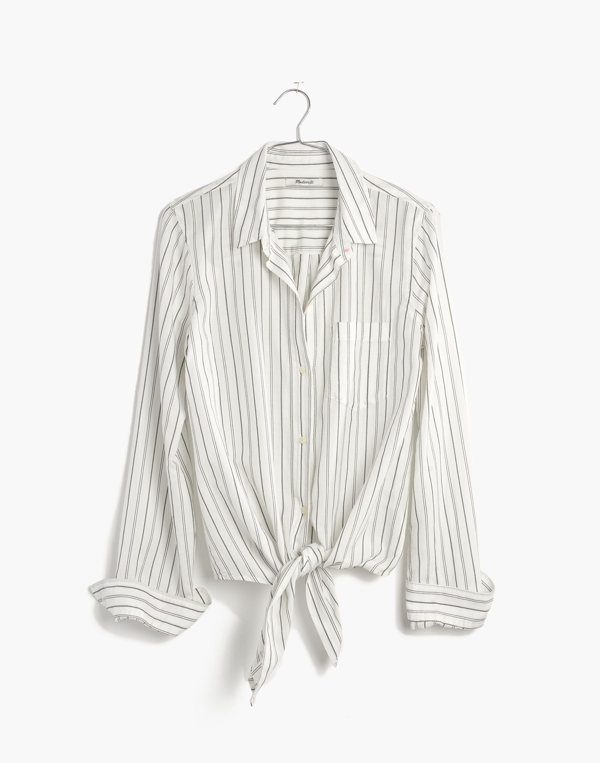 Tie-Front Shirt in Darcy Stripe