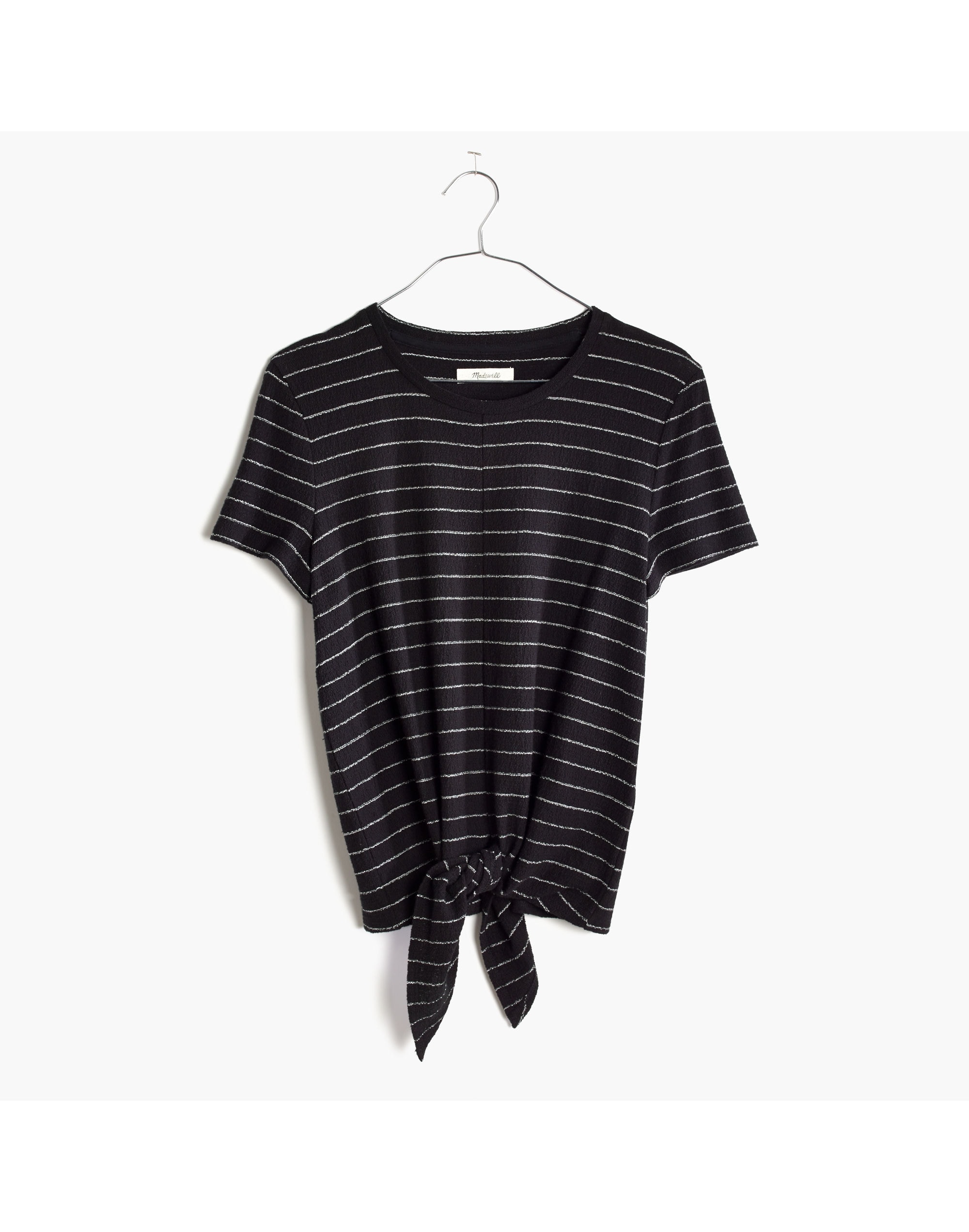 Modern Tie-Front Top in Stripe