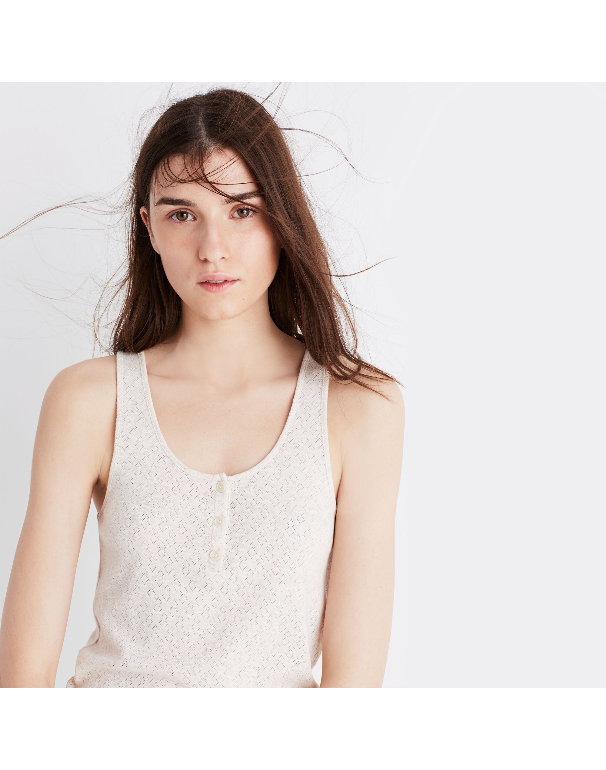 Pointelle Pajama Tank Top