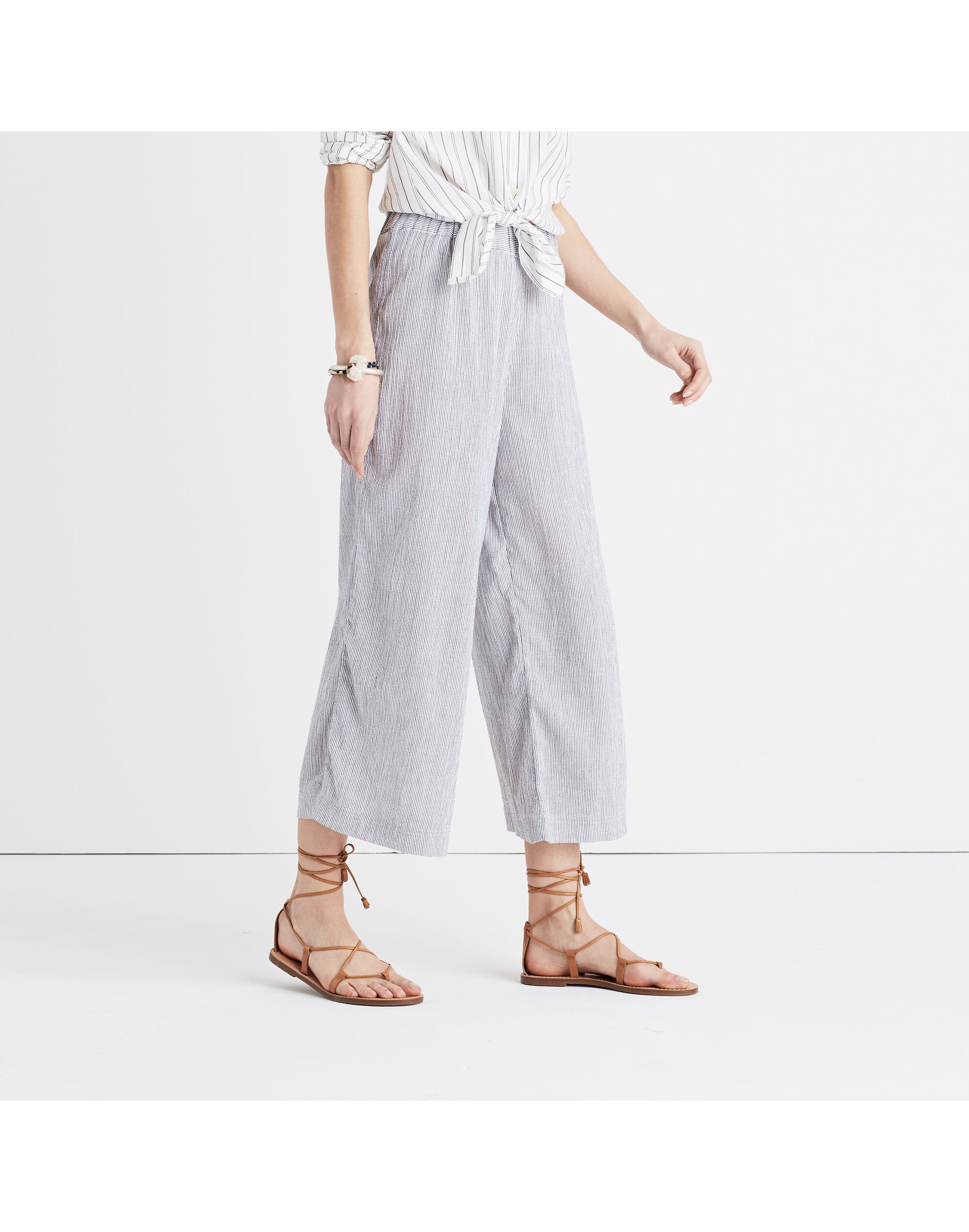 Striped Cover-Up Culottes