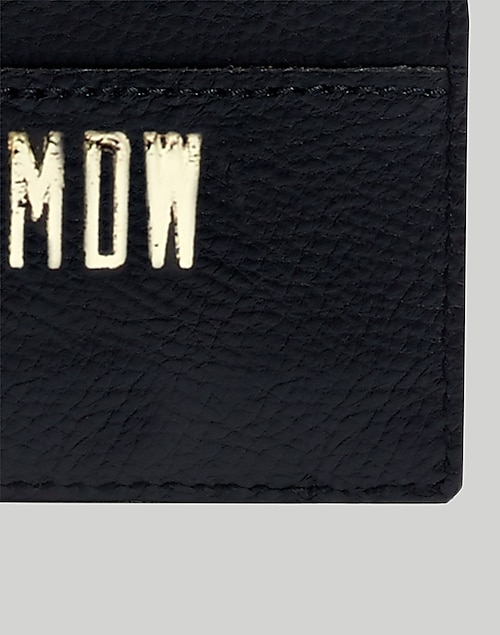 Men Thin Leather Credit Card Bank Cover Mini Card Wallet Card Holder Solid  Color