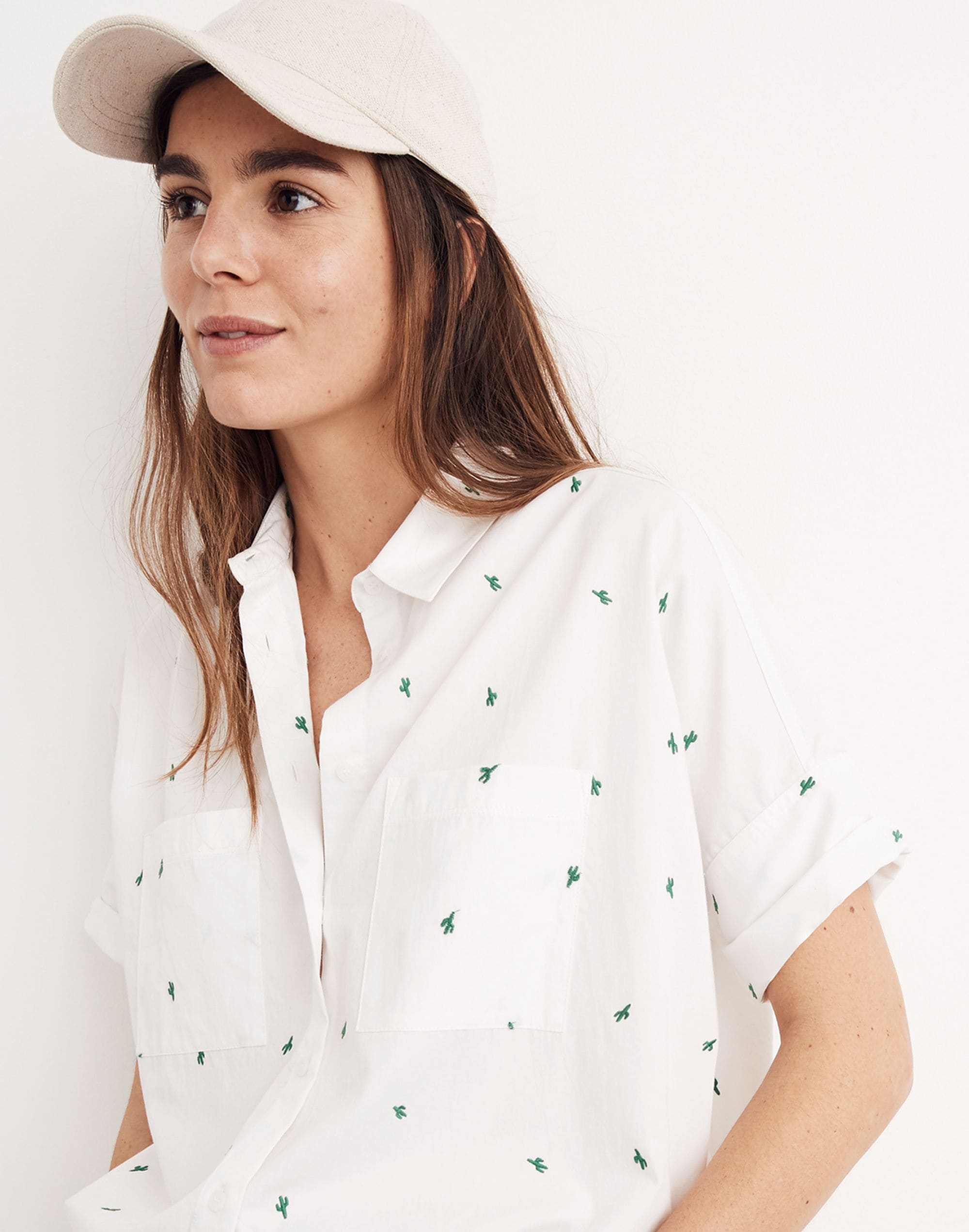 Embroidered Cactus Courier Shirt
