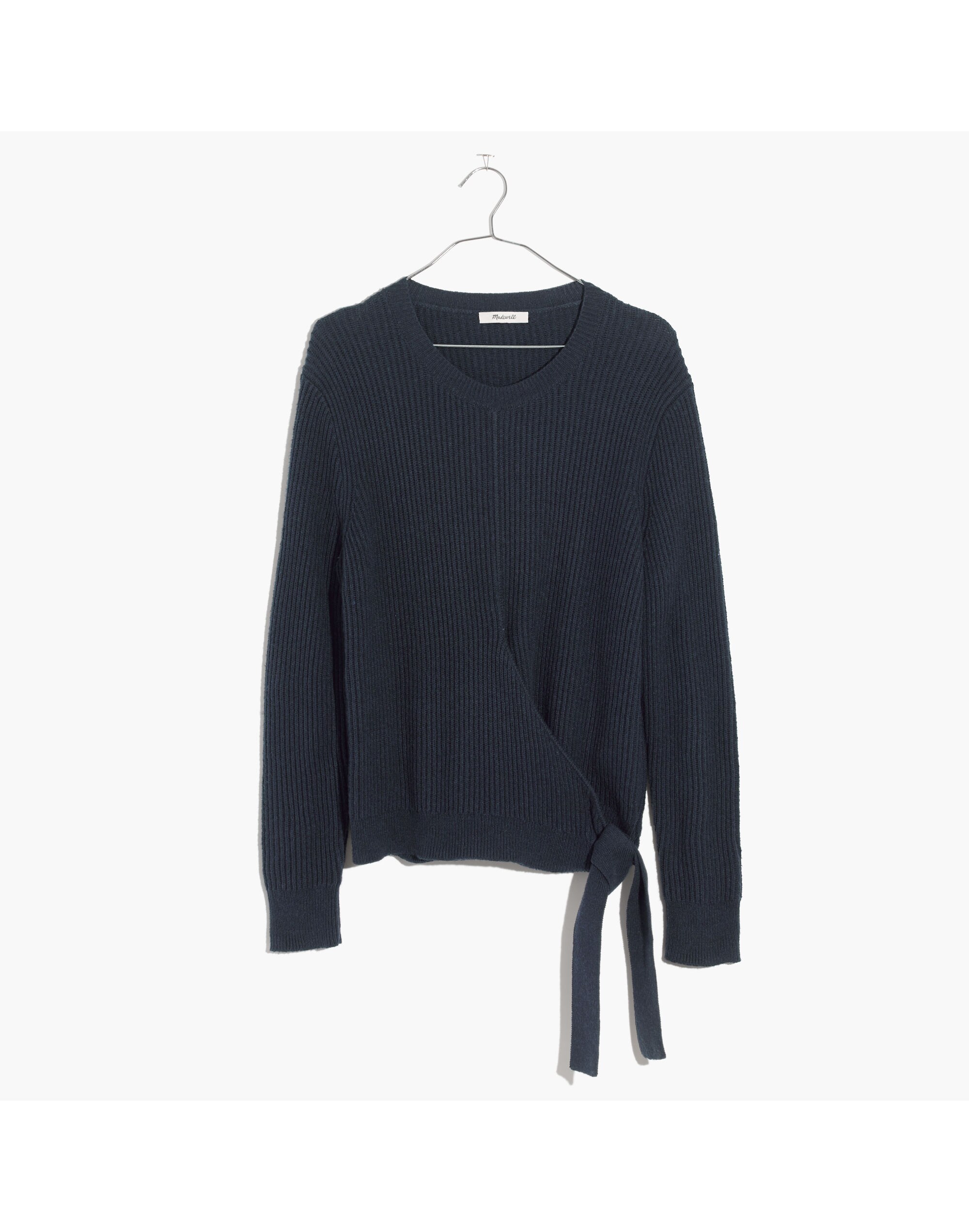 Side-Tie Pullover Sweater