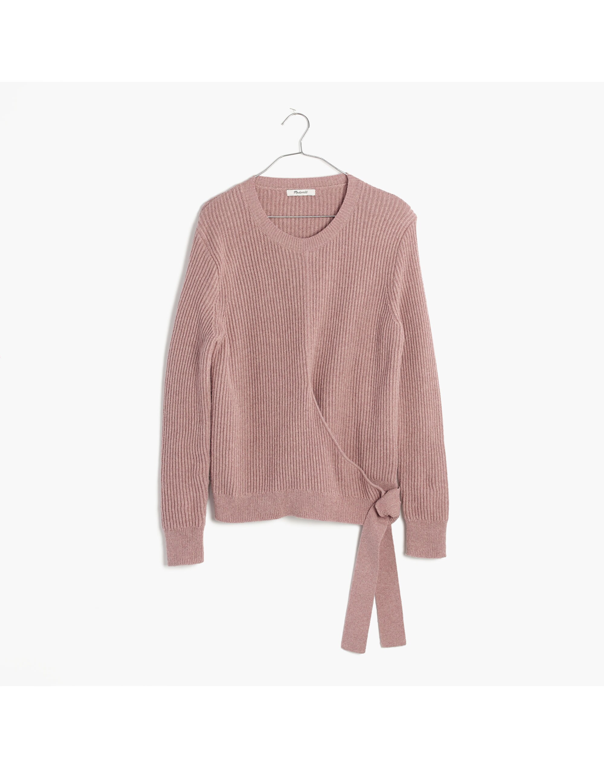 Side-Tie Pullover Sweater
