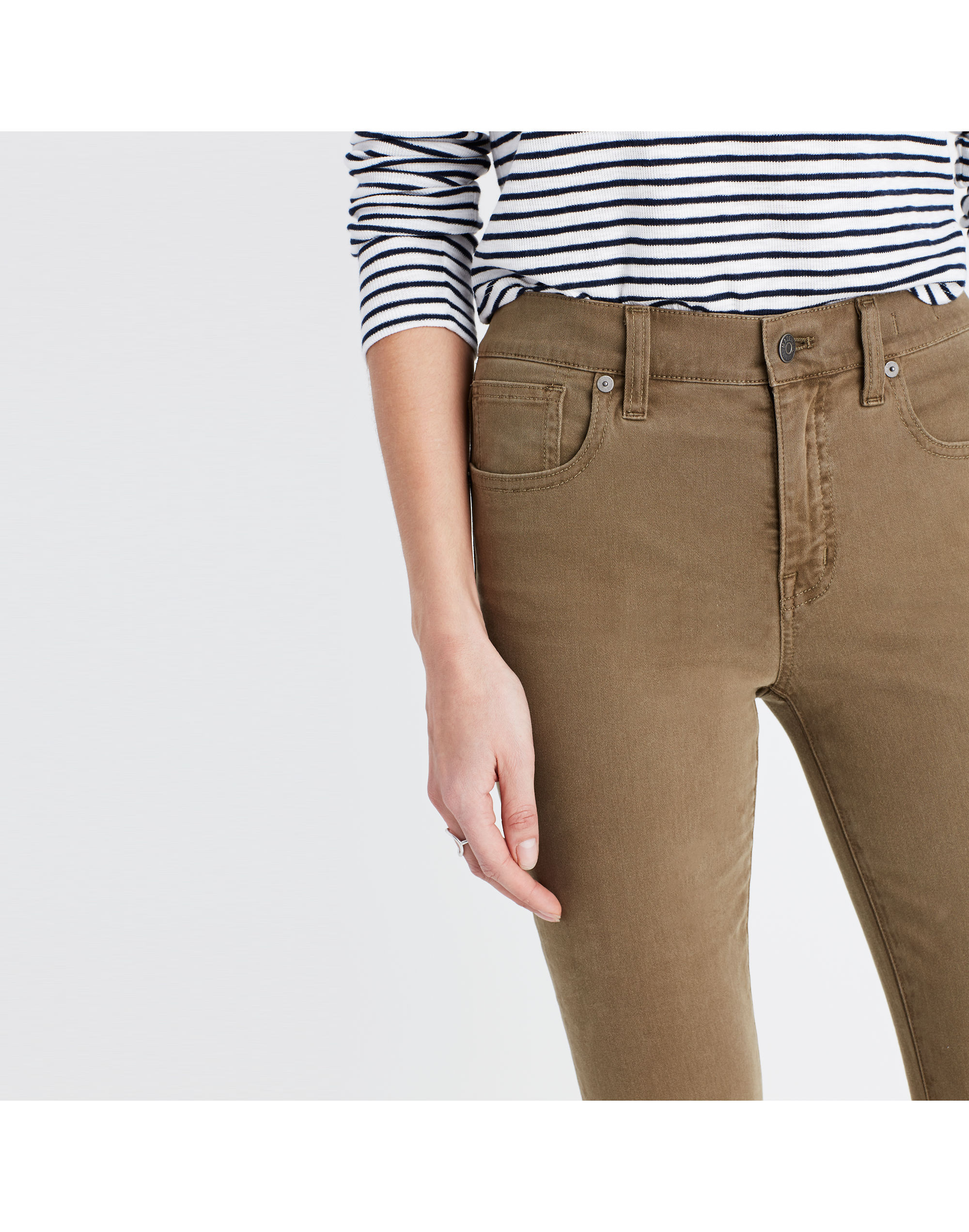 9" High-Rise Skinny Jeans: Garment-Dyed Edition