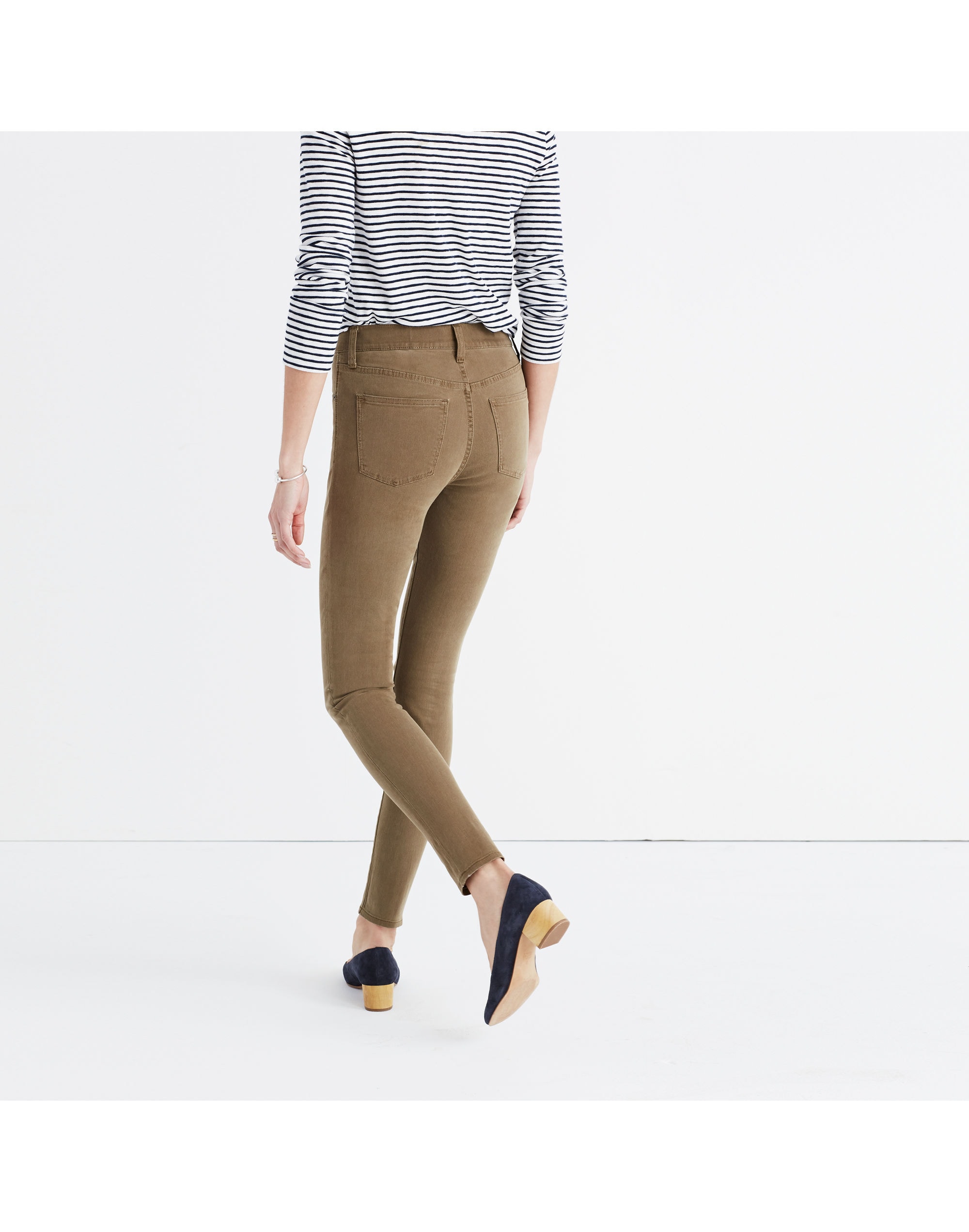 9" High-Rise Skinny Jeans: Garment-Dyed Edition