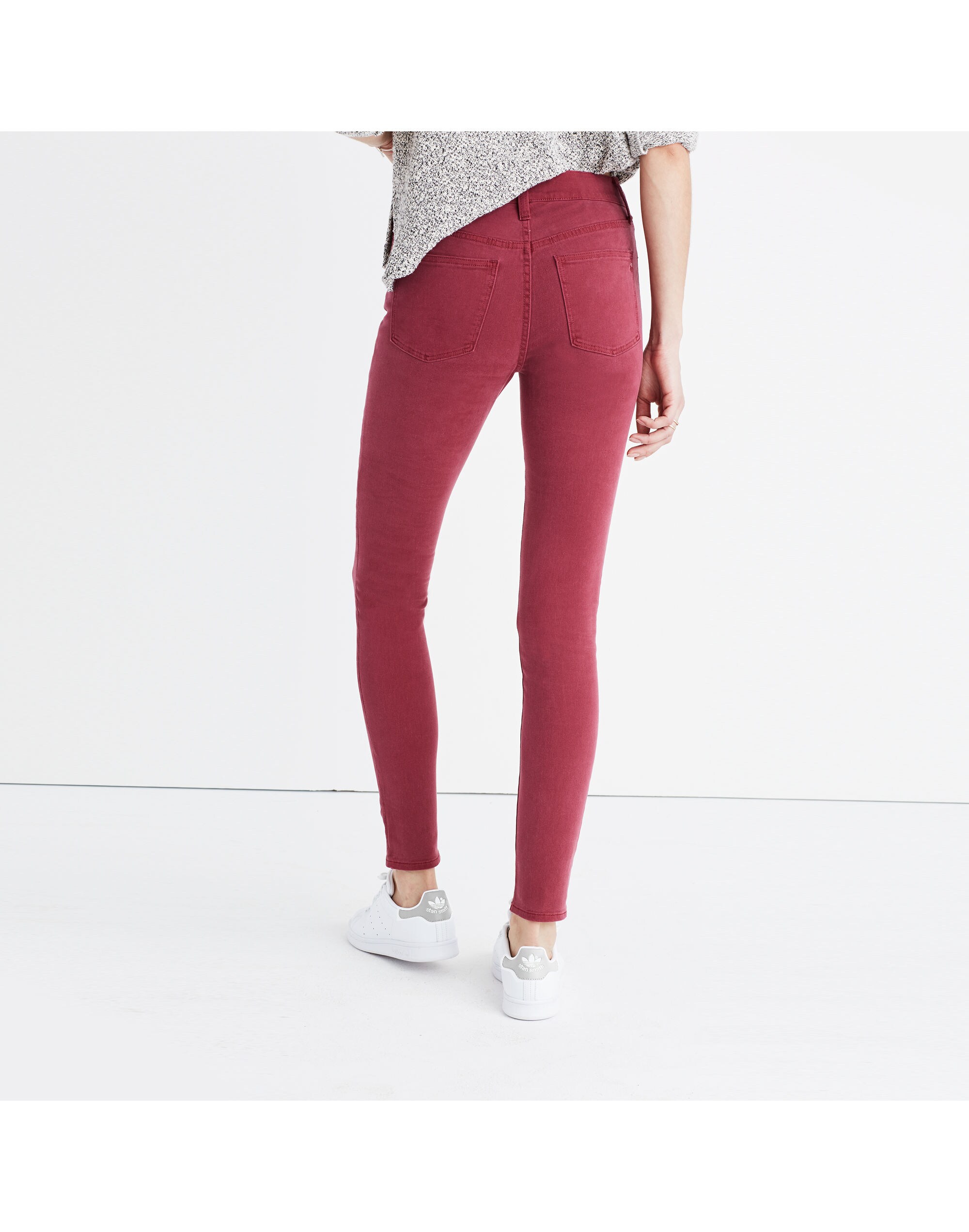 9" High-Rise Skinny Jeans: Garment-Dyed Edition