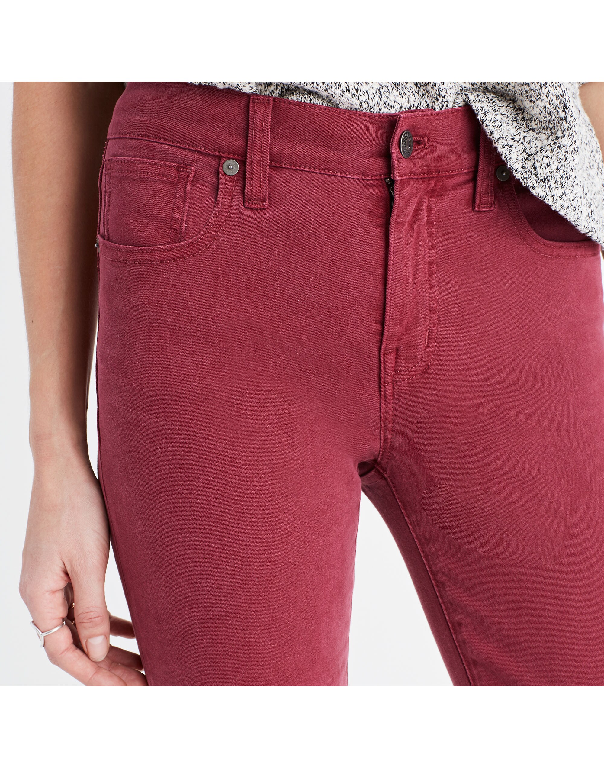 9" High-Rise Skinny Jeans: Garment-Dyed Edition