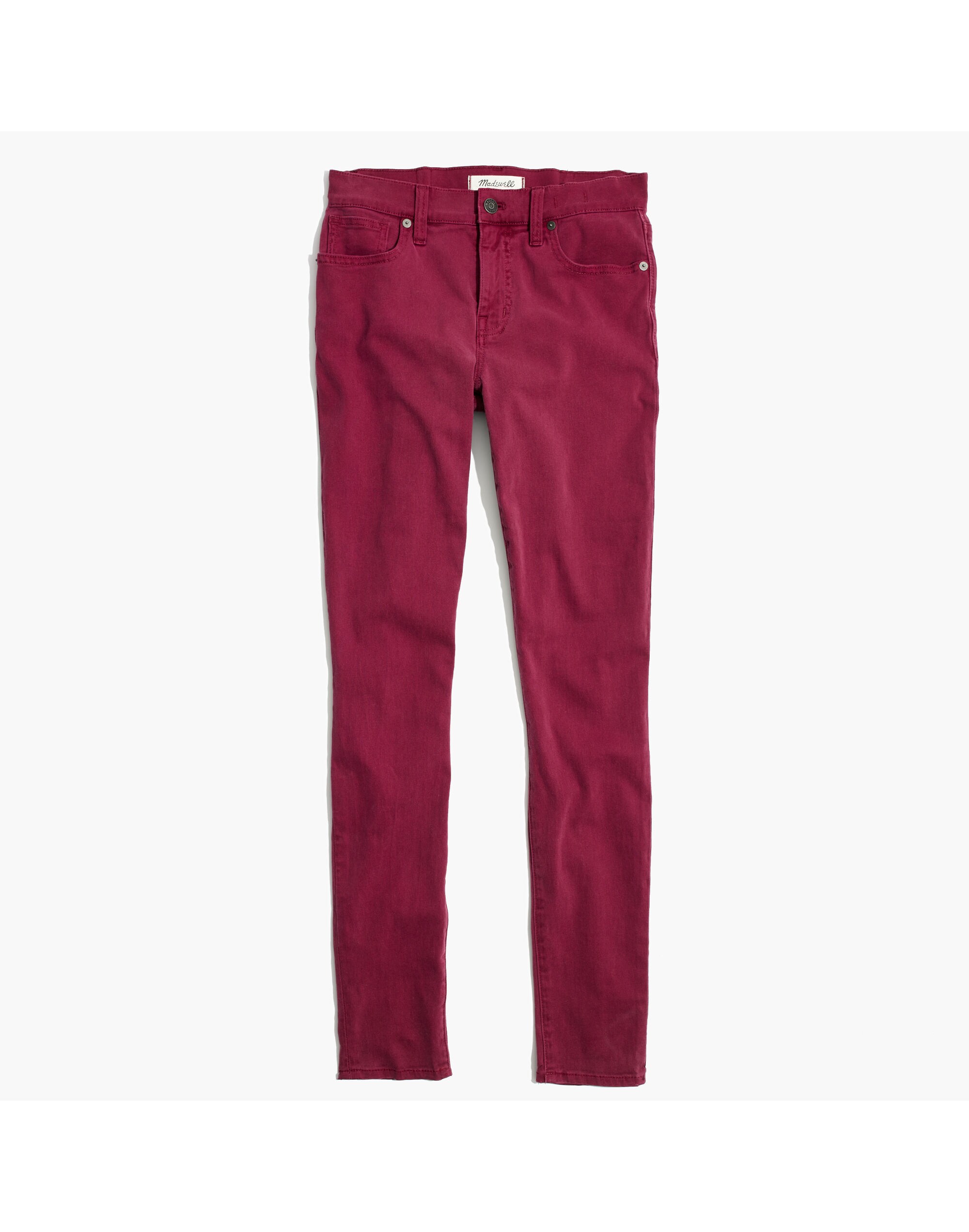 9" High-Rise Skinny Jeans: Garment-Dyed Edition