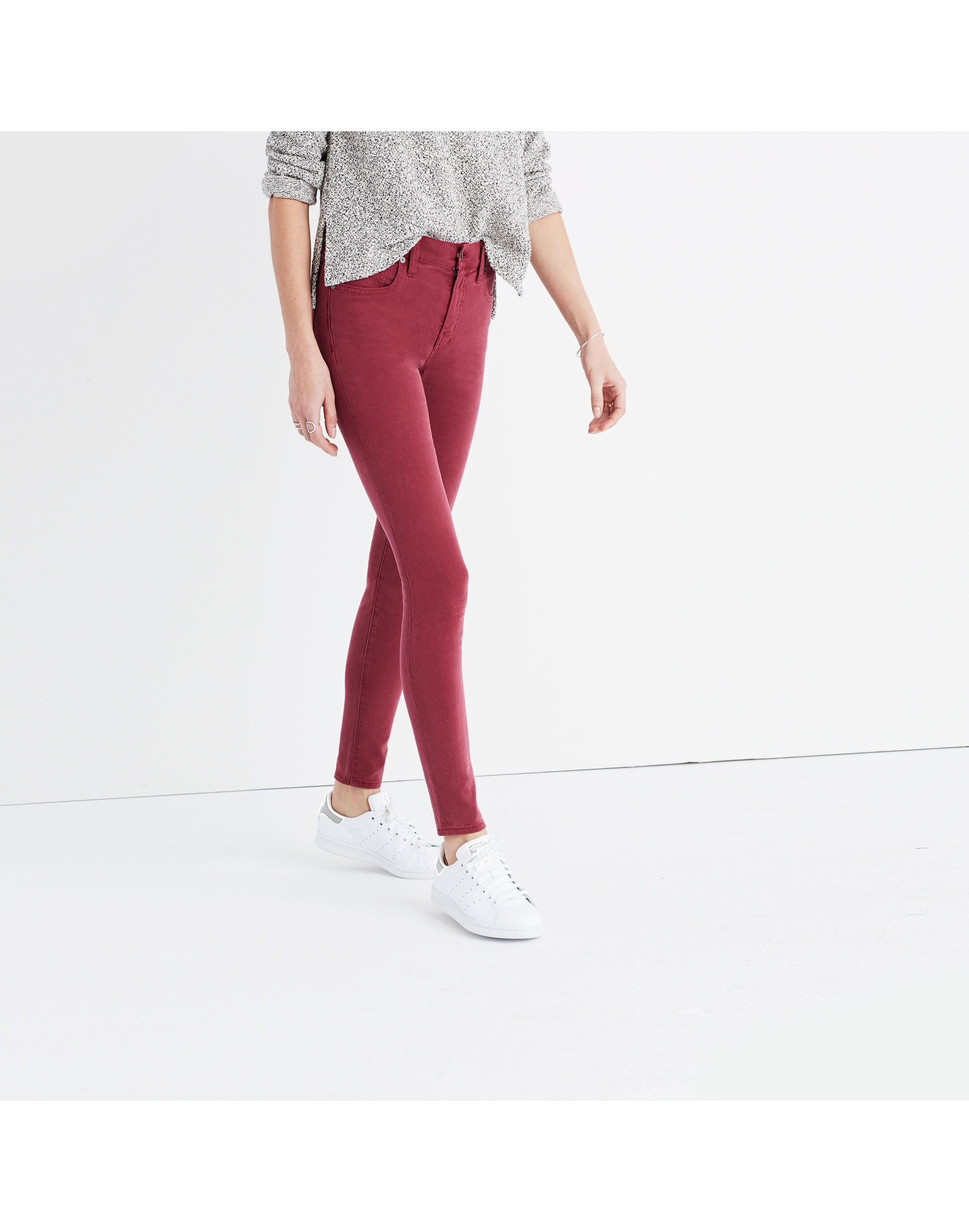 9" High-Rise Skinny Jeans: Garment-Dyed Edition