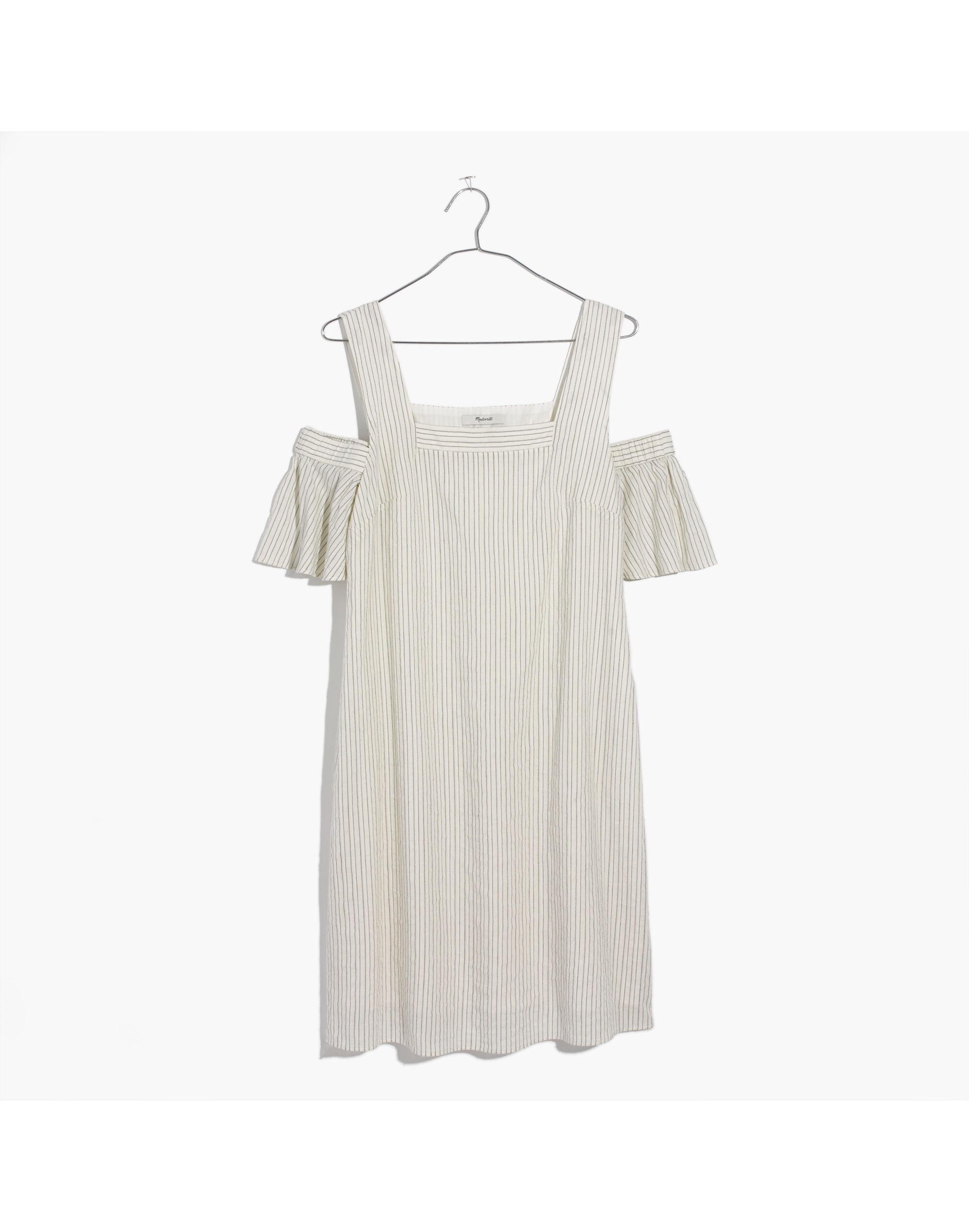 Striped Cold-Shoulder Dress