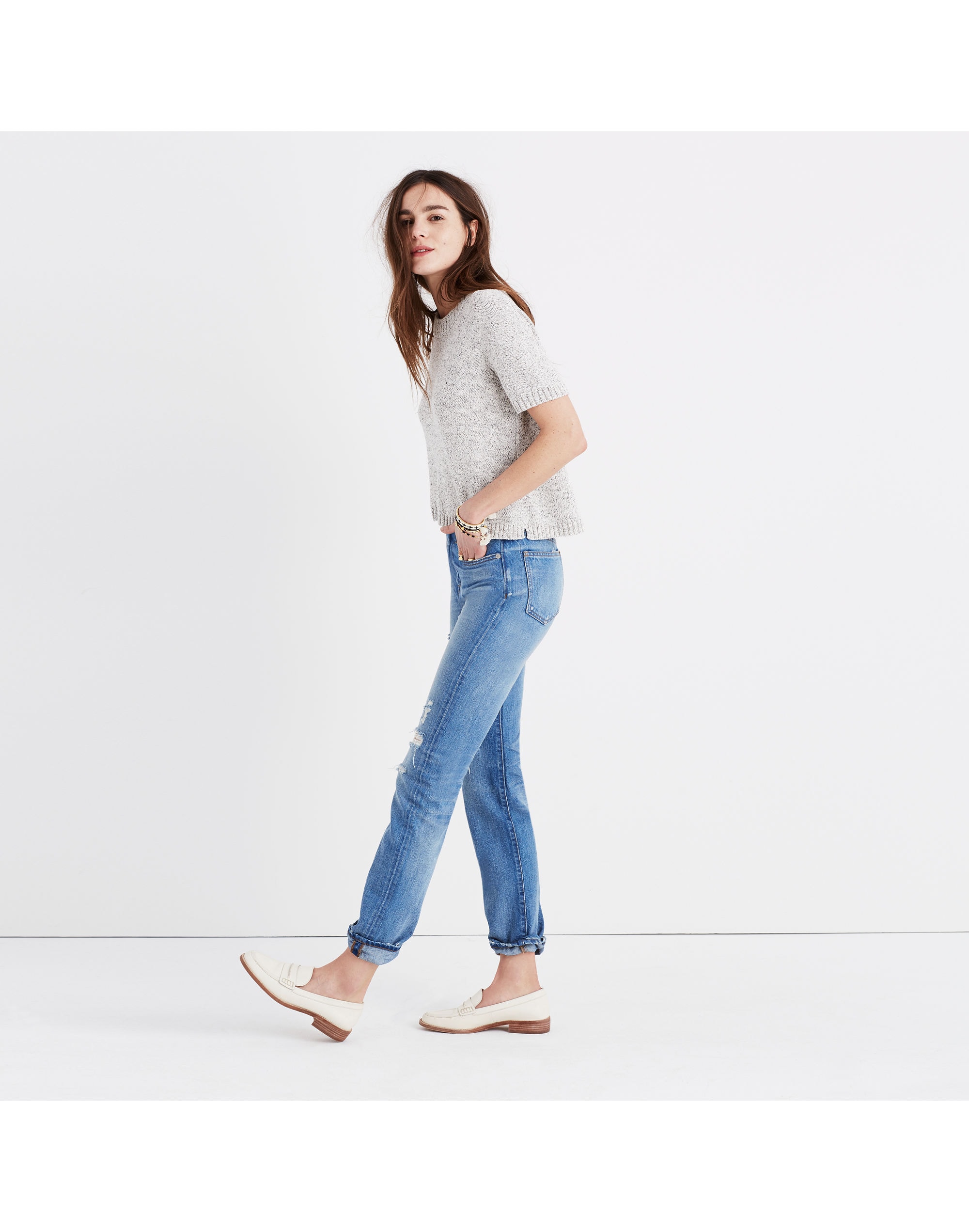 Short-Sleeve Sweater Tee