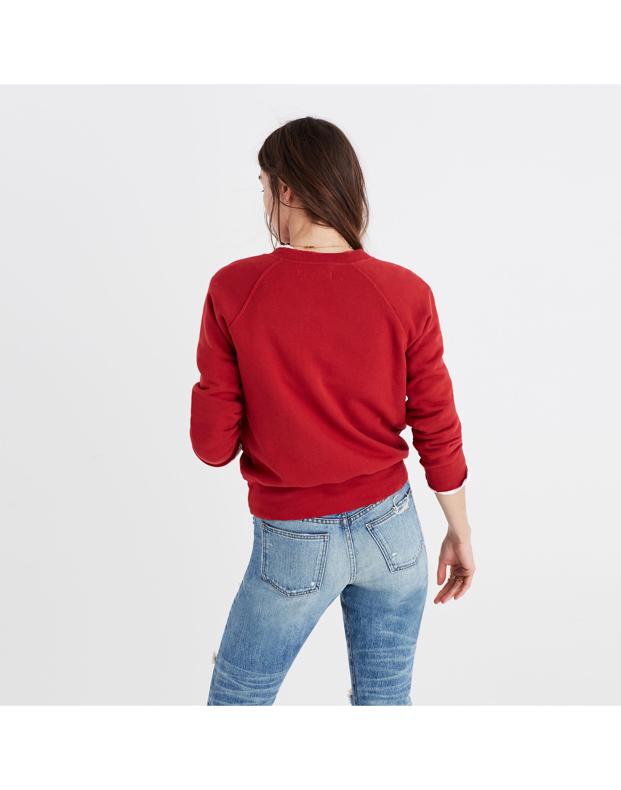 Rivet &amp; Thread Distressed Half-Zip Sweatshirt