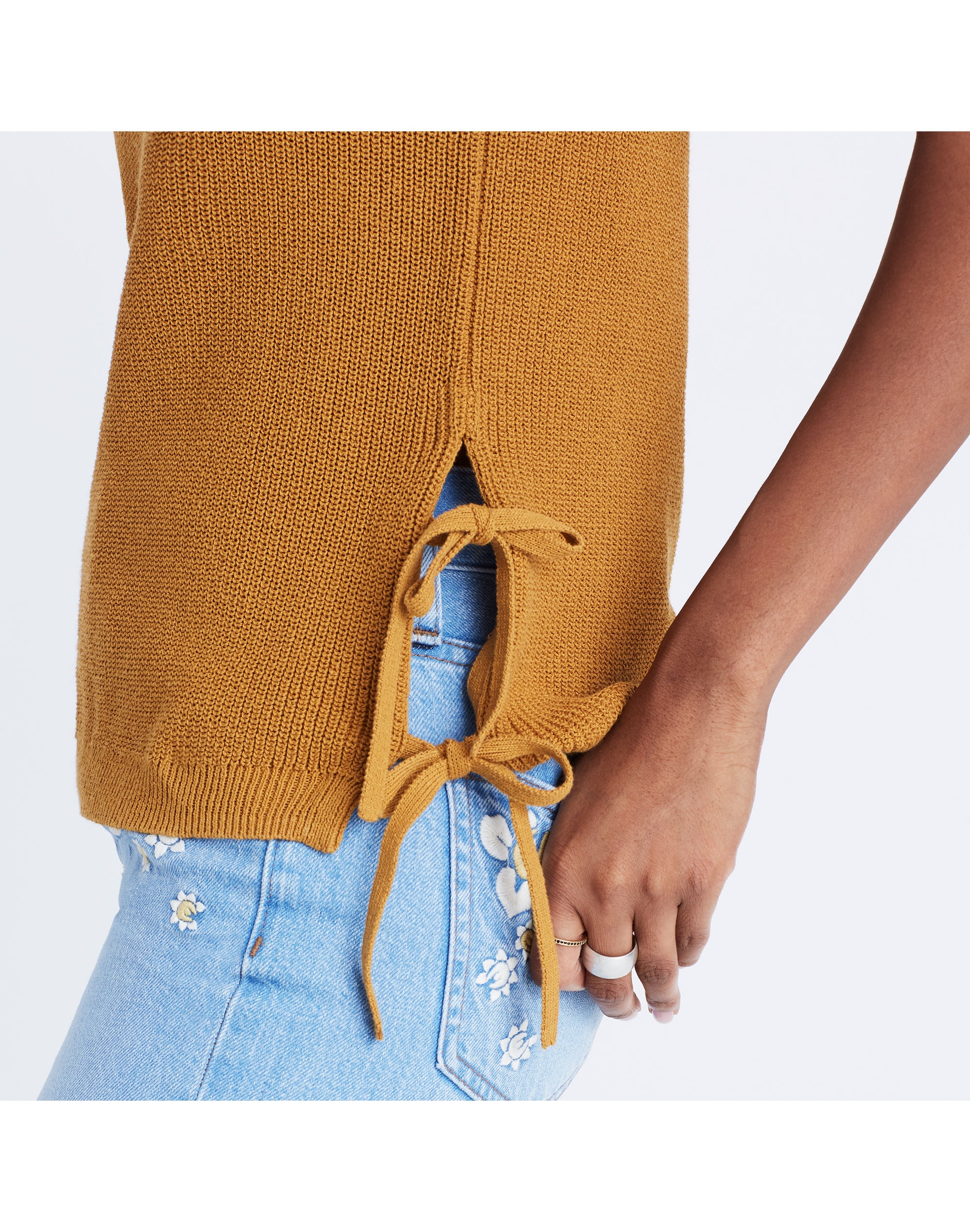 Side-Tie Sweater Tank