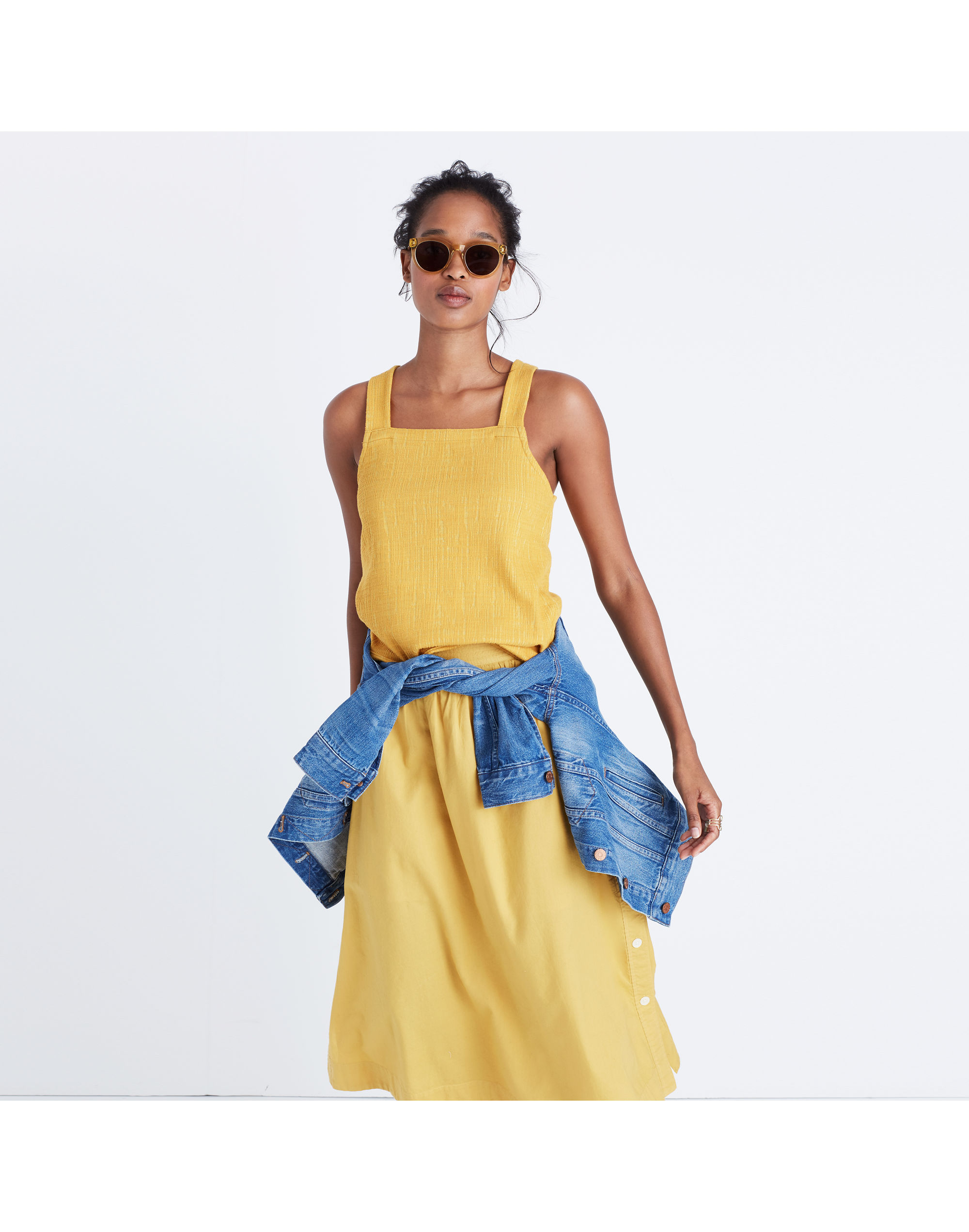 Apron Cross-Back Tank Top