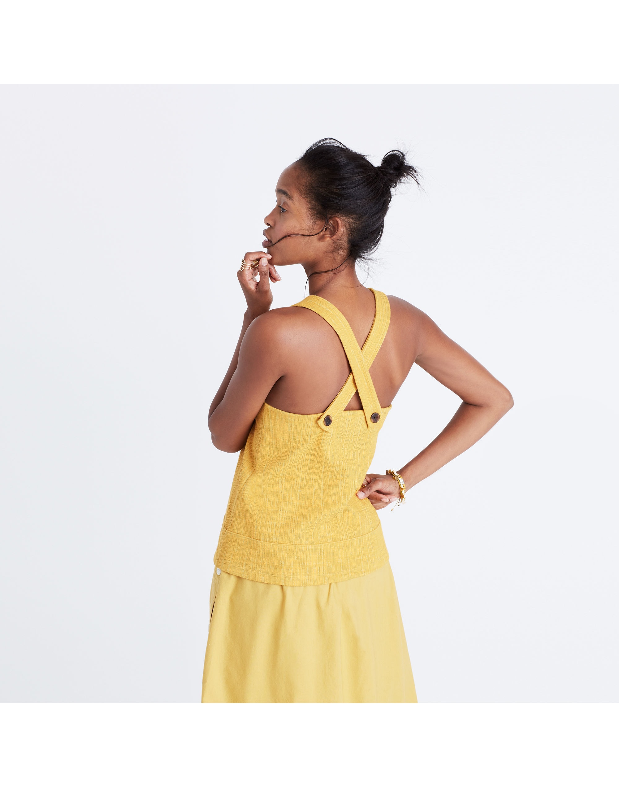 Apron Cross-Back Tank Top