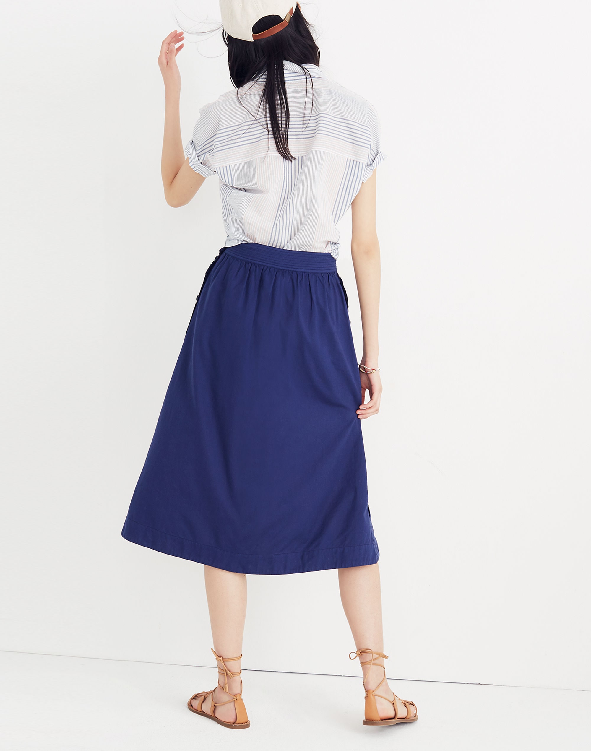 Side-Button Skirt