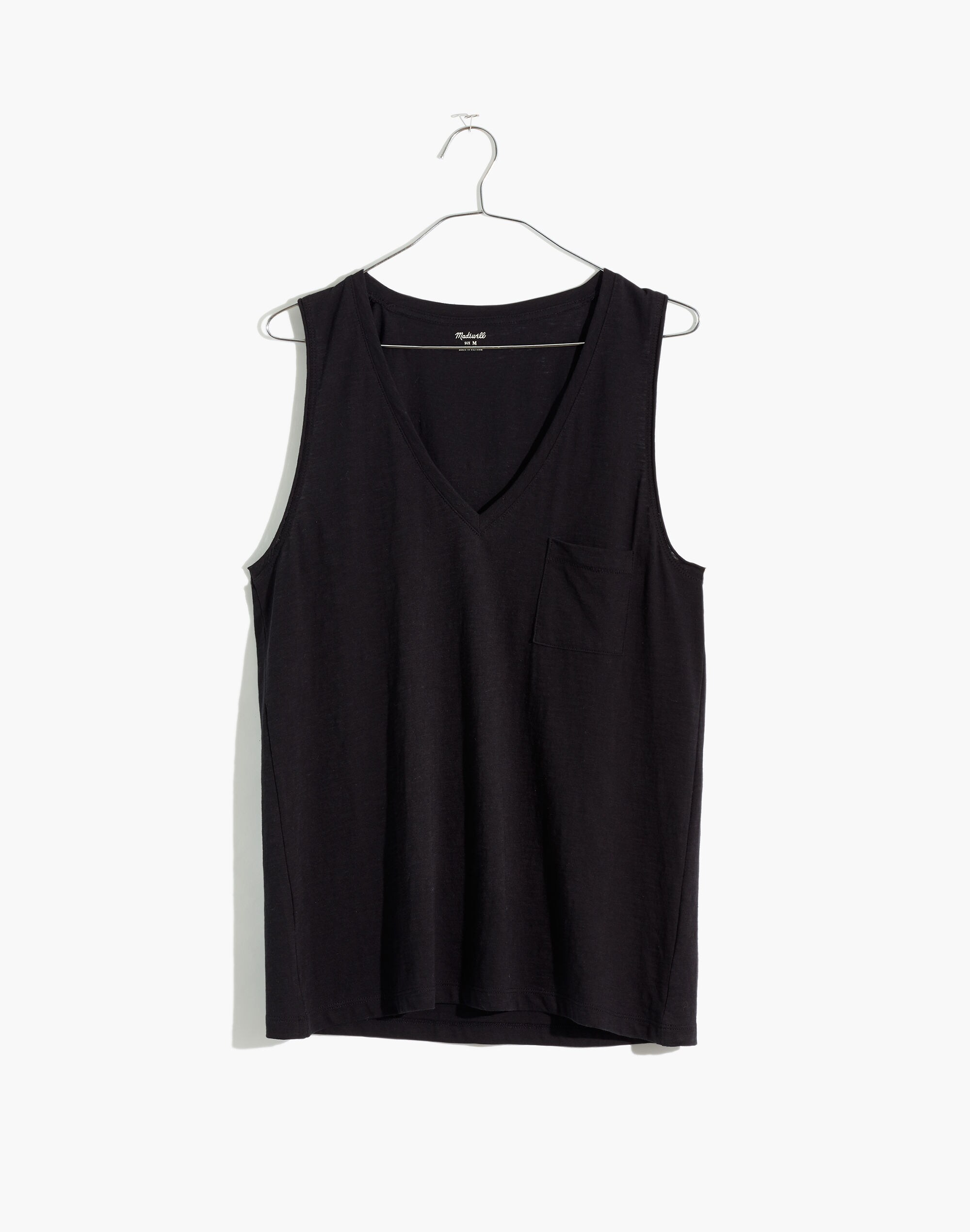 Whisper Cotton V-Neck Pocket Tank