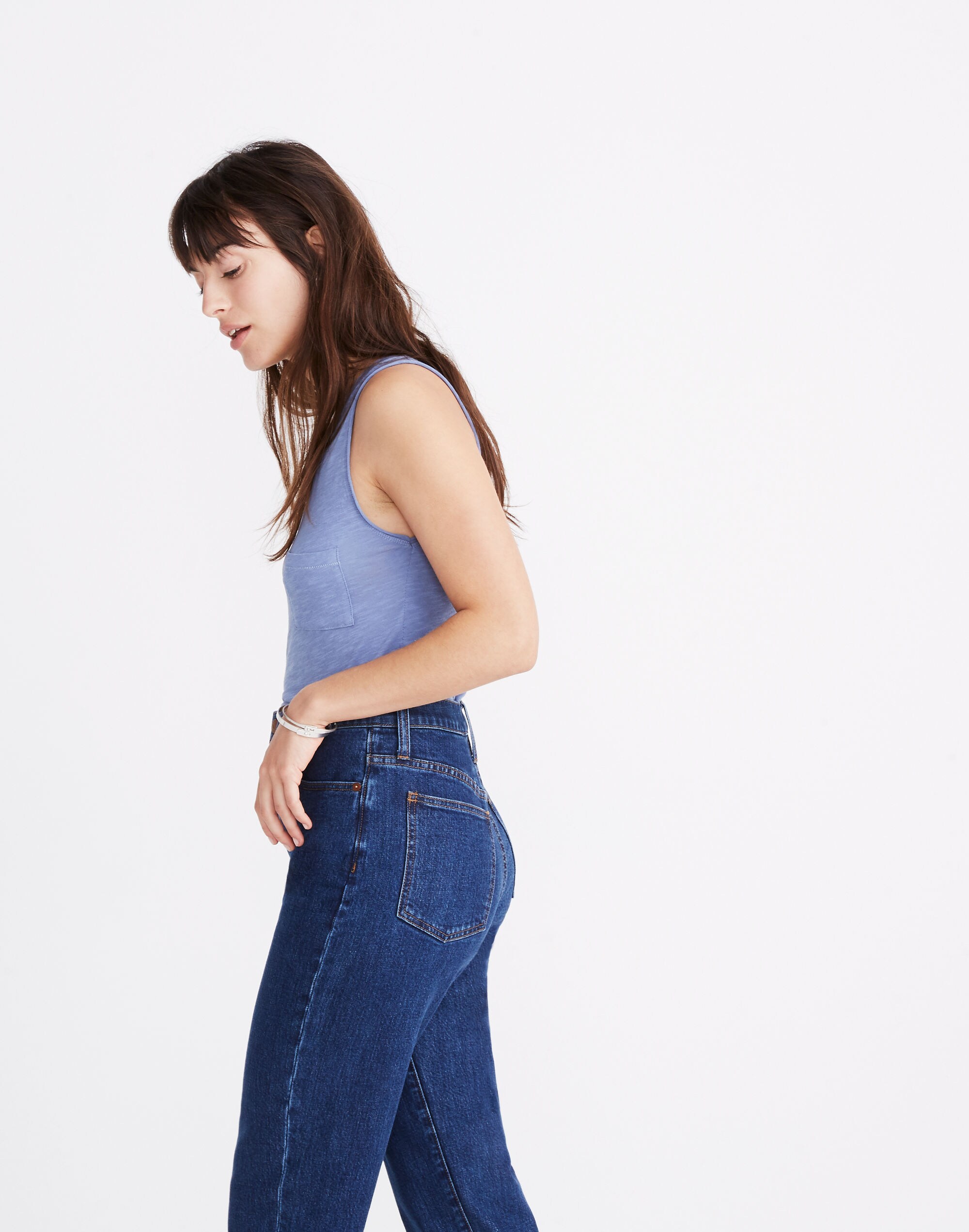 Whisper Cotton V-Neck Pocket Tank