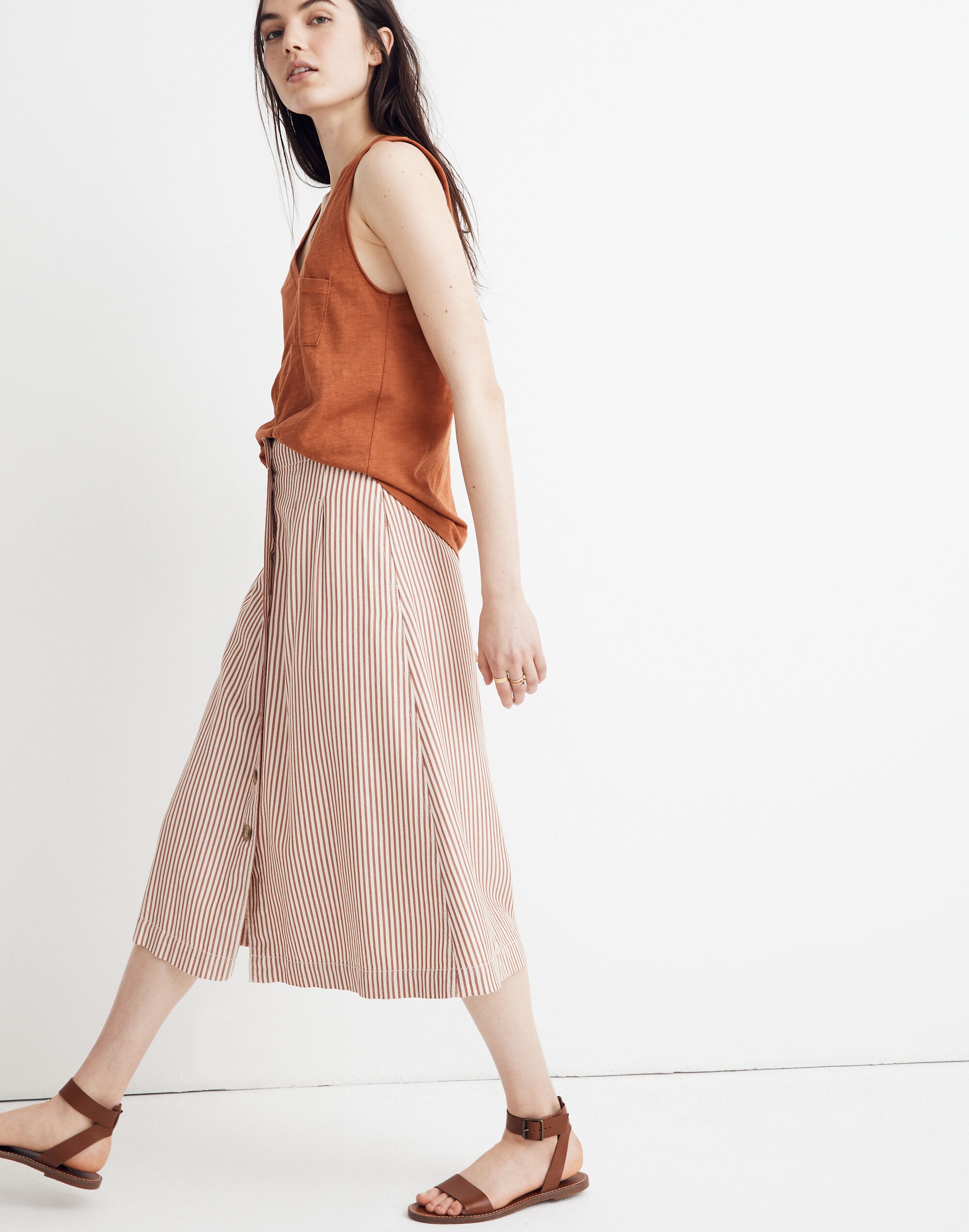 Whisper Cotton V-Neck Pocket Tank