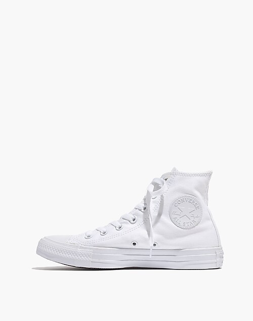 Converse Chuck Taylor All Star Hi Mixed Material sneakers in white