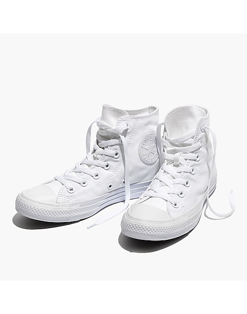 hold rille Meget rart godt Converse® Unisex Chuck Taylor All Star High-Top Sneakers in White Monochrome
