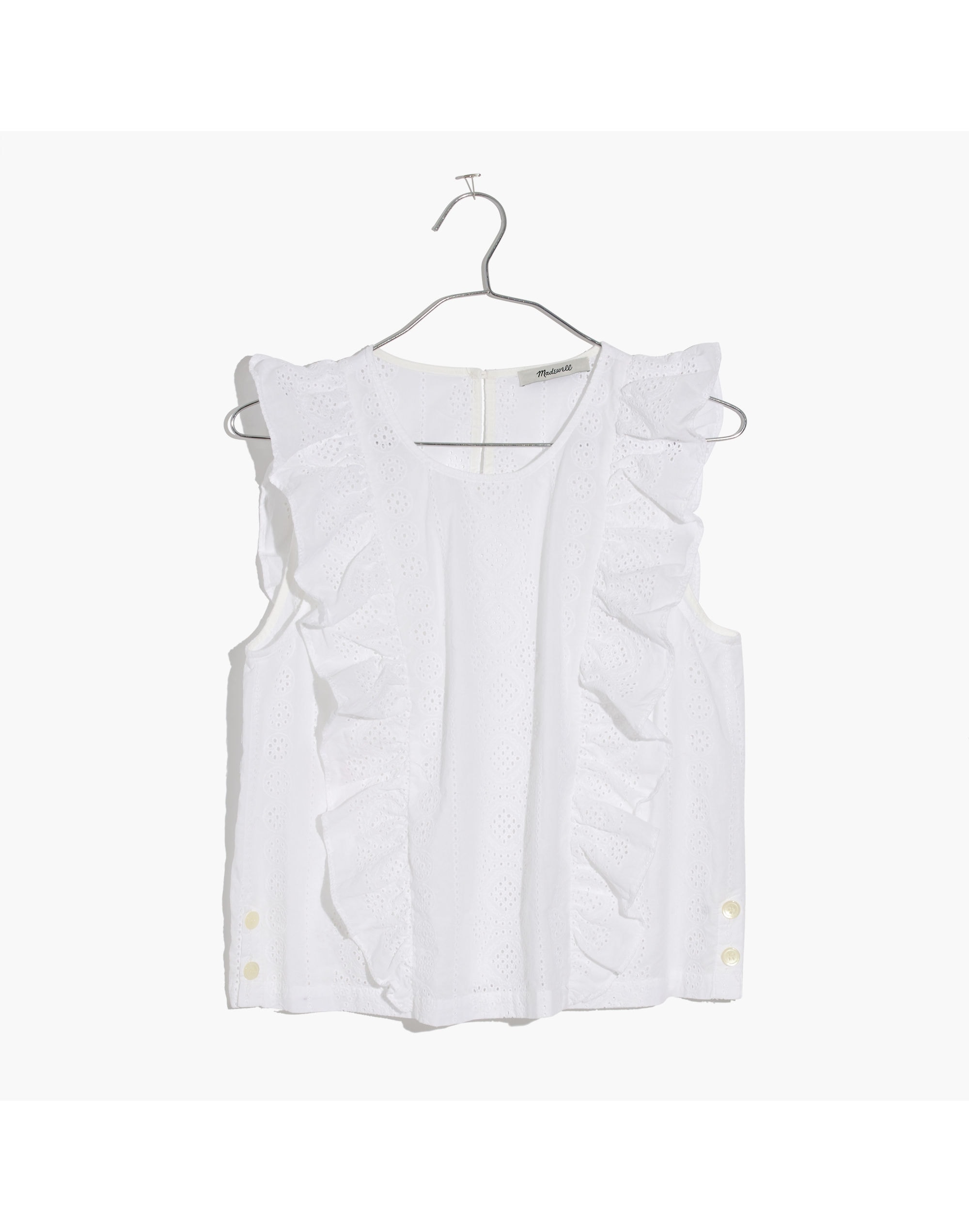 Eyelet Bellflower Ruffle Top