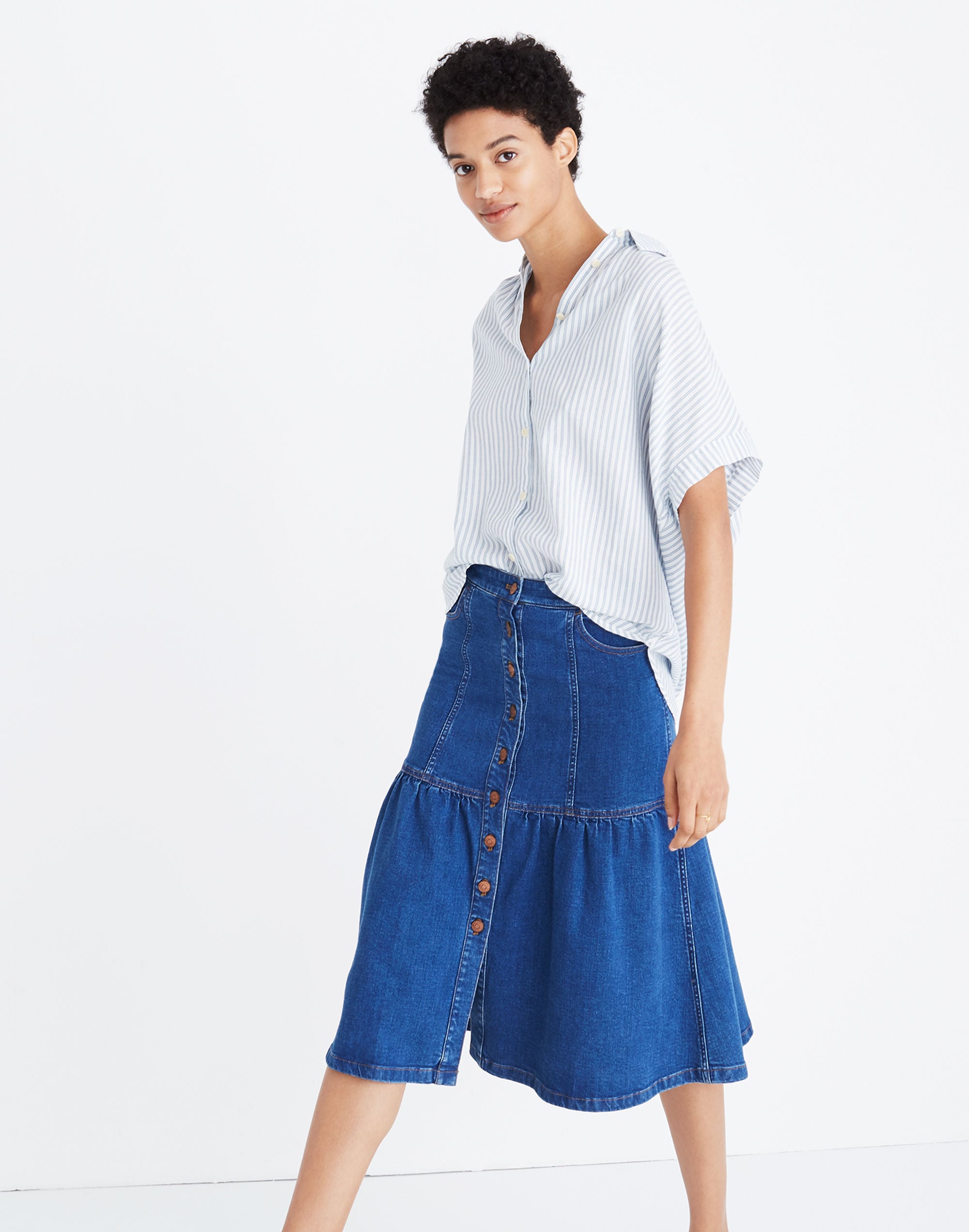 Central Shirt in Erinn Stripe