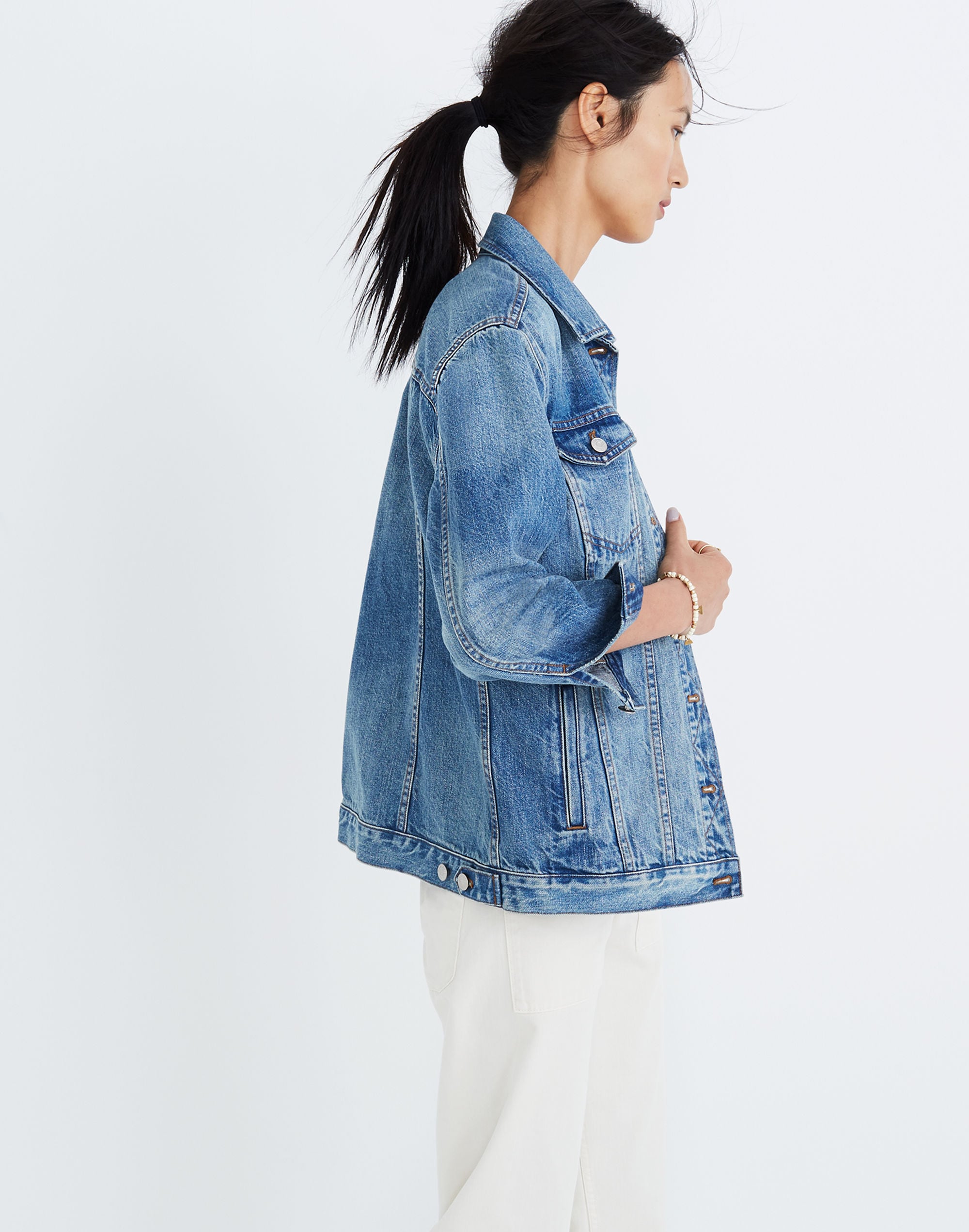 The Oversized Jean Jacket in Capstone Wash