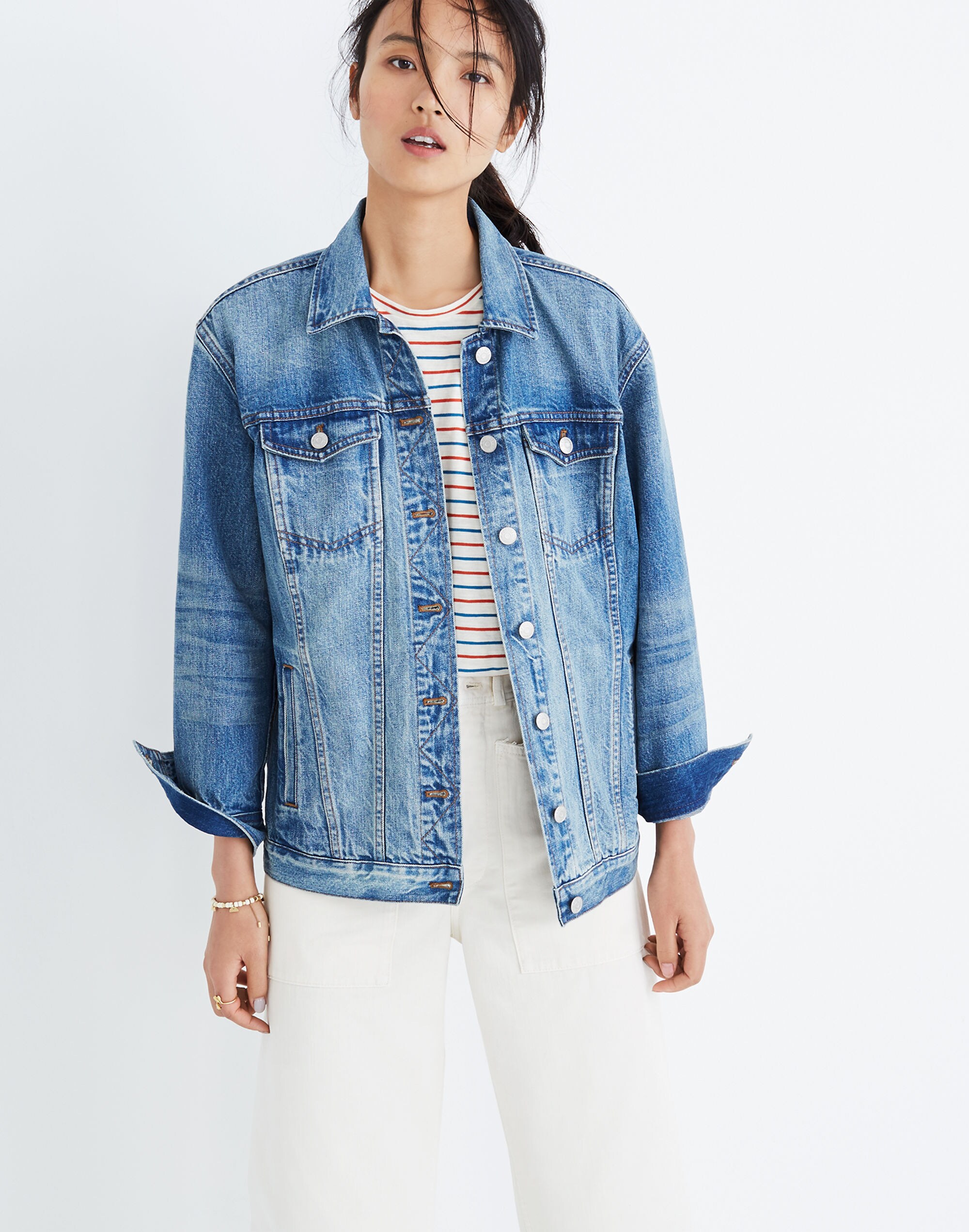 The Oversized Jean Jacket in Capstone Wash