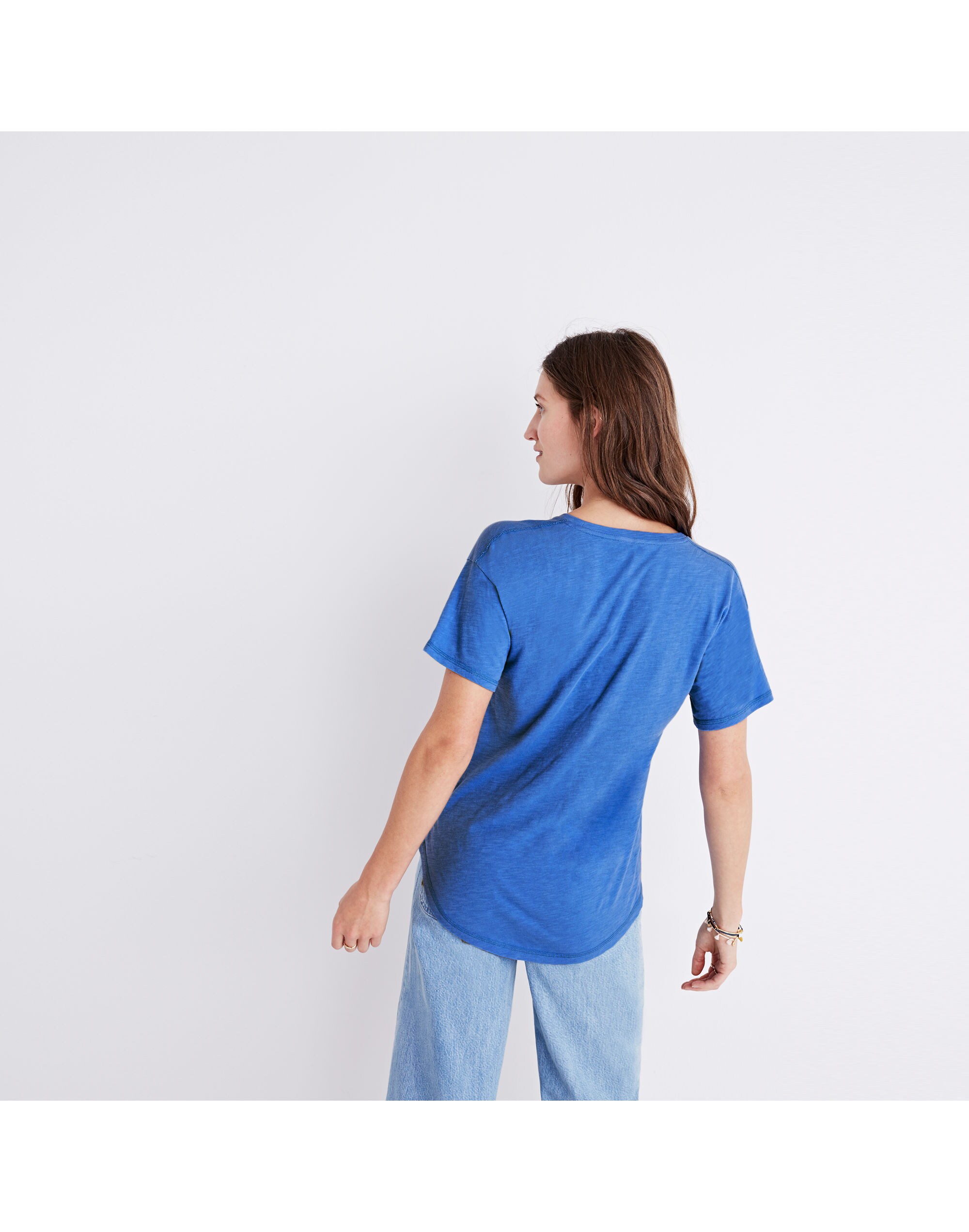 Whisper Cotton Tropical Souvenir Crewneck Tee