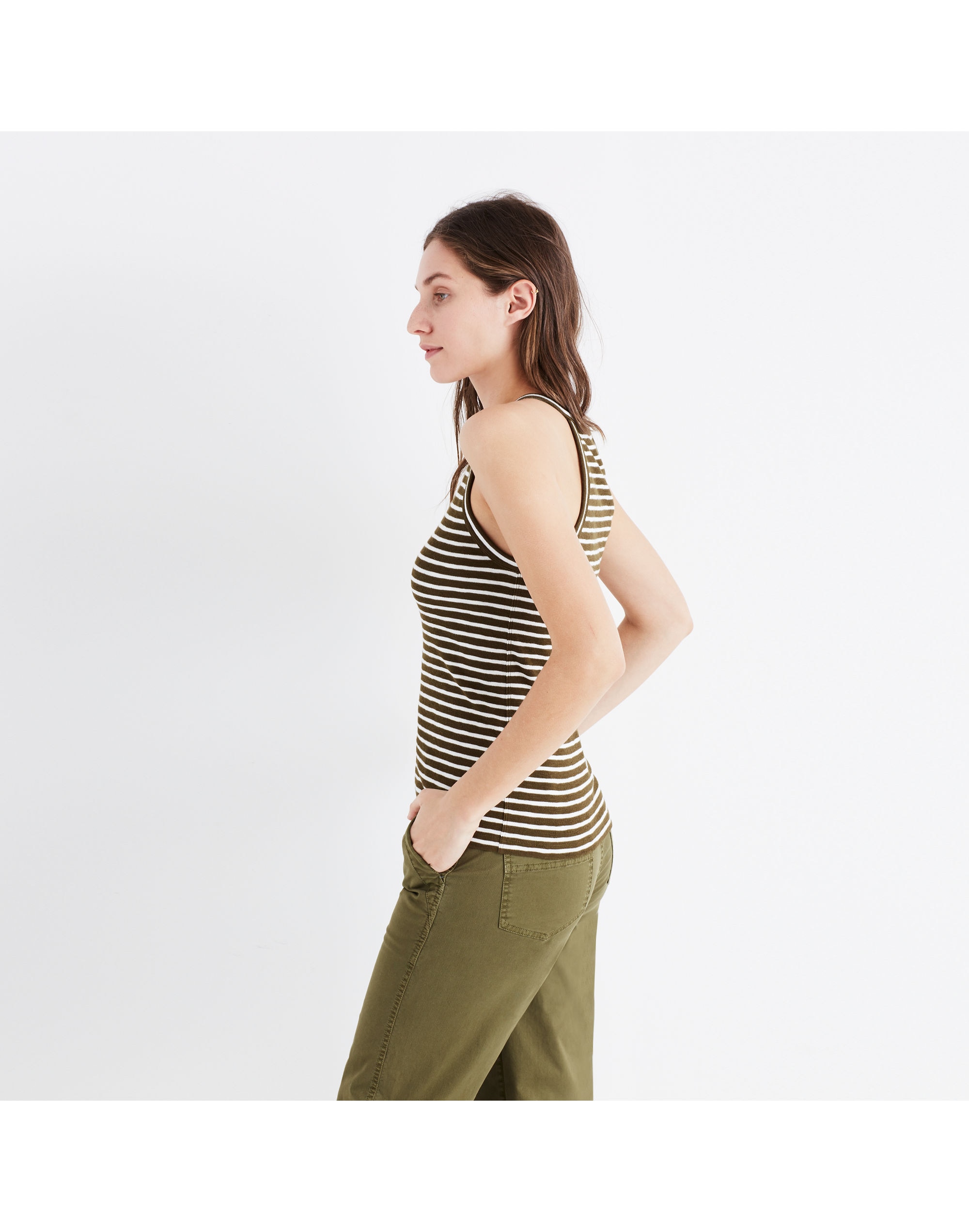 Timeoff Tank Top in Marion Stripe