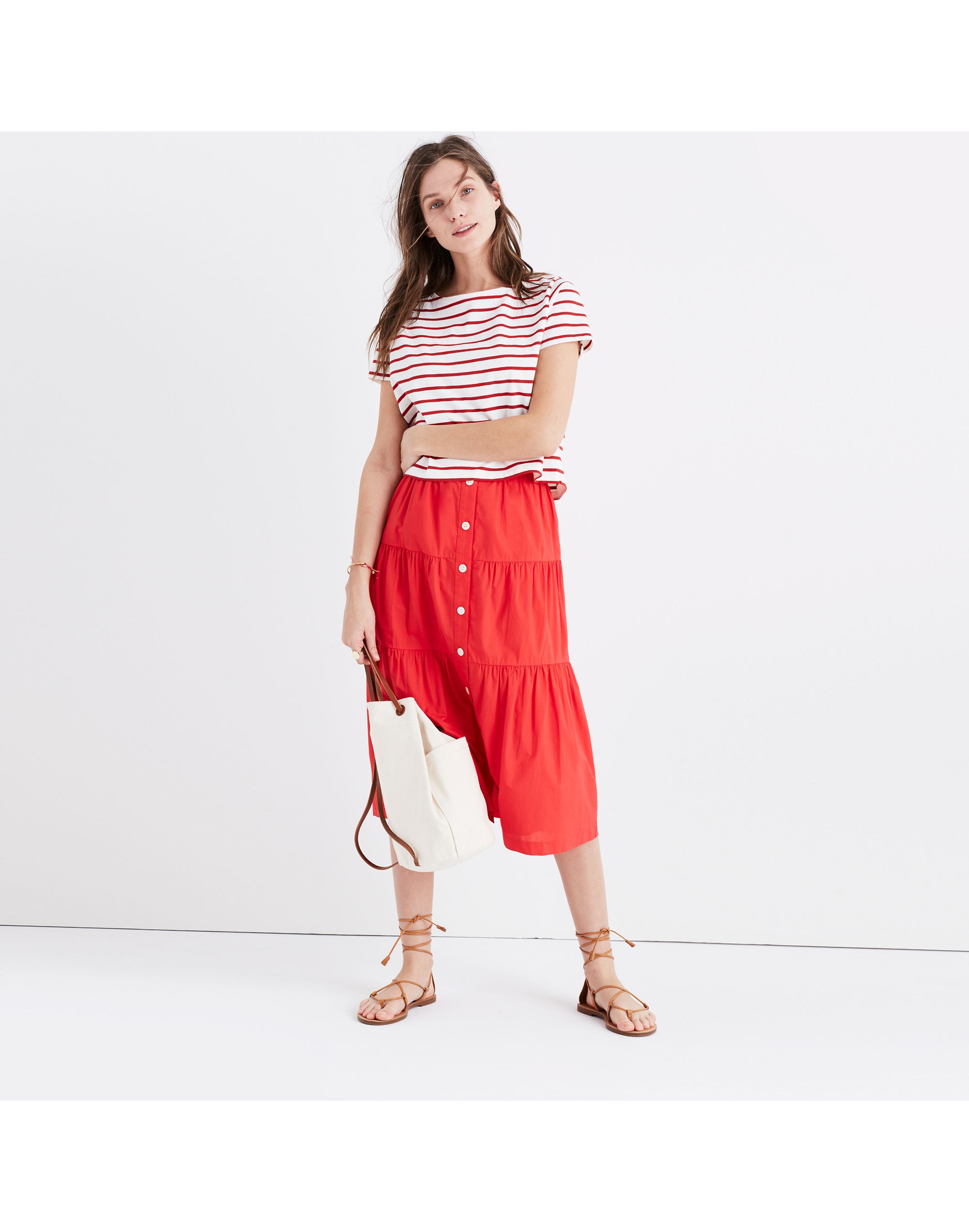 Setlist Boxy Tee in Murphy Stripe