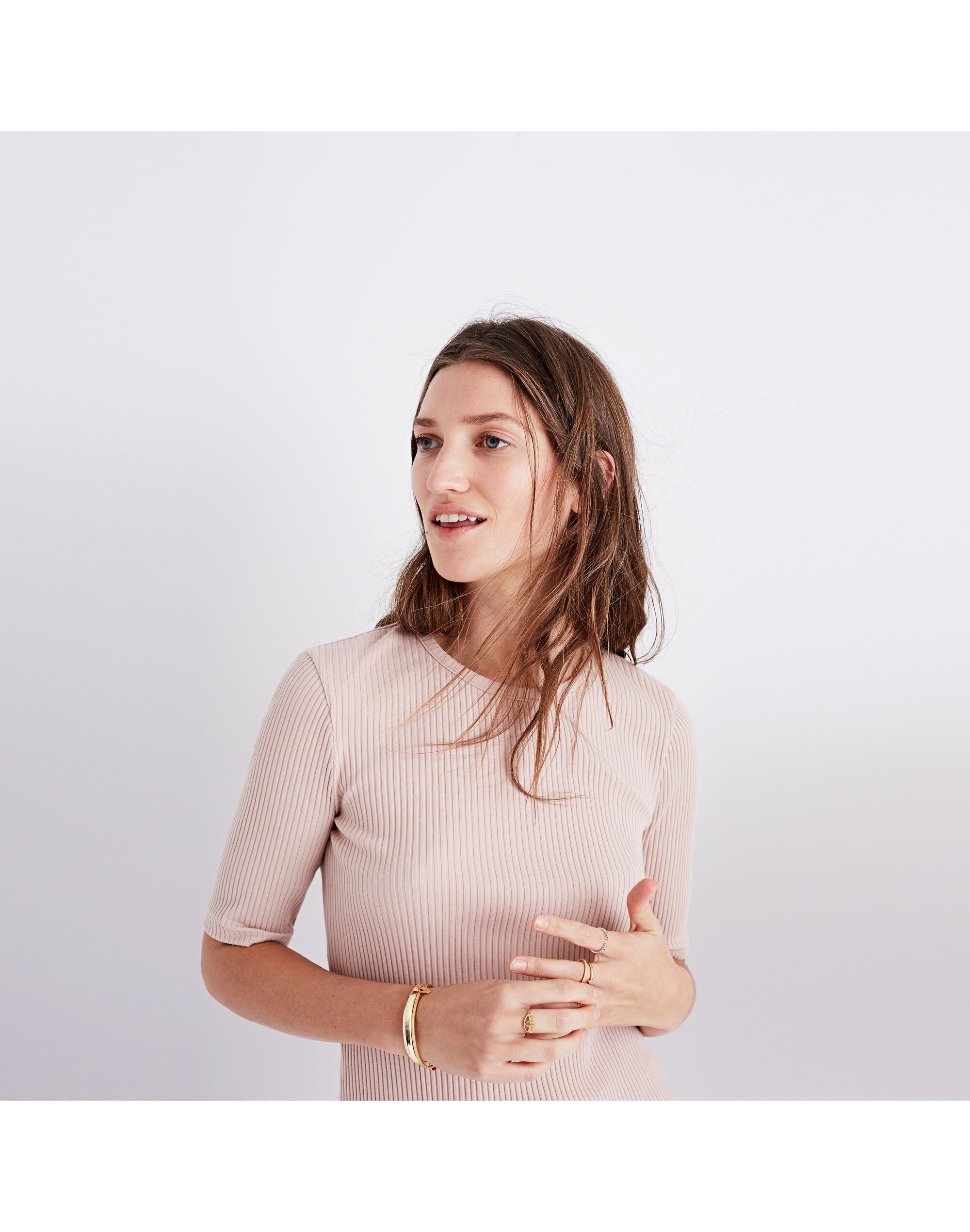 Ribbed Open-Back Top