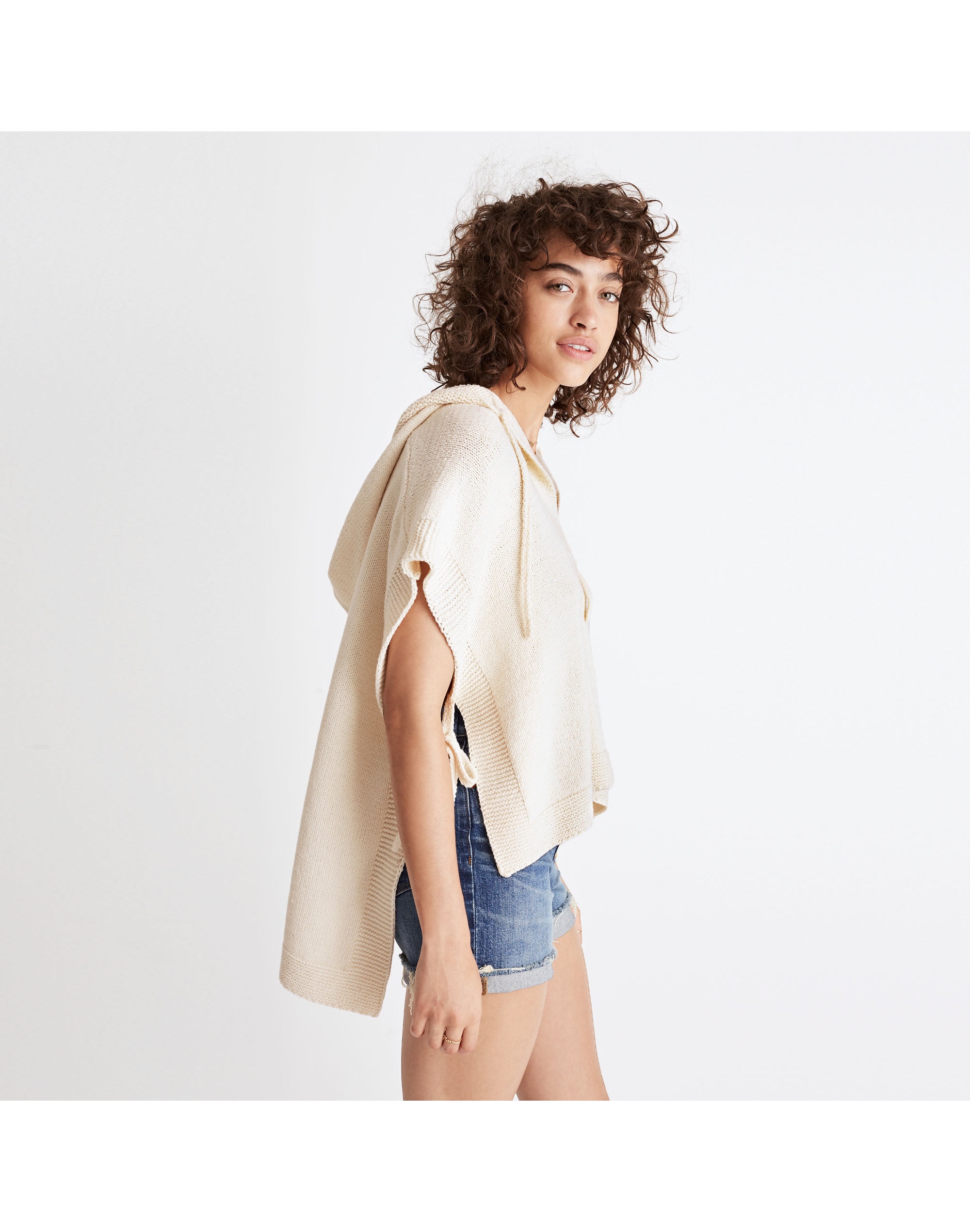 Poncho Hoodie Sweater