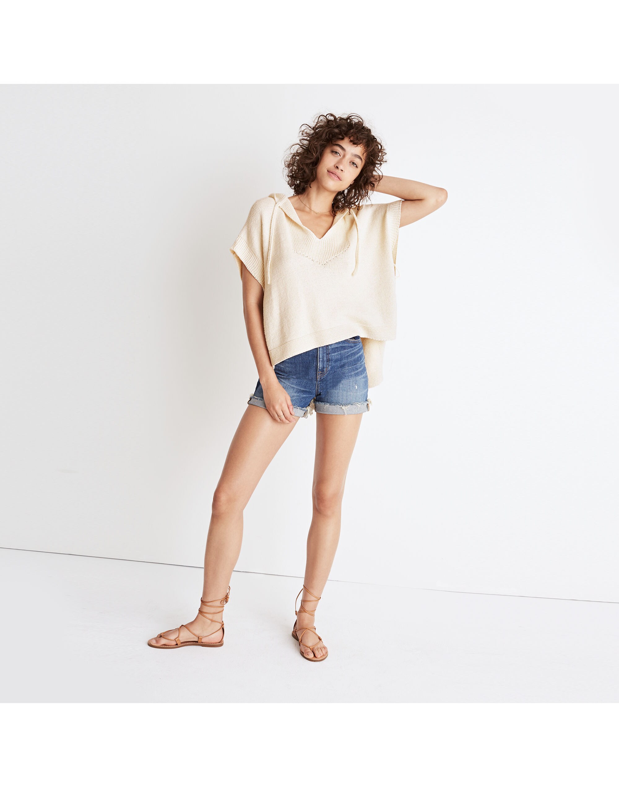 Poncho Hoodie Sweater