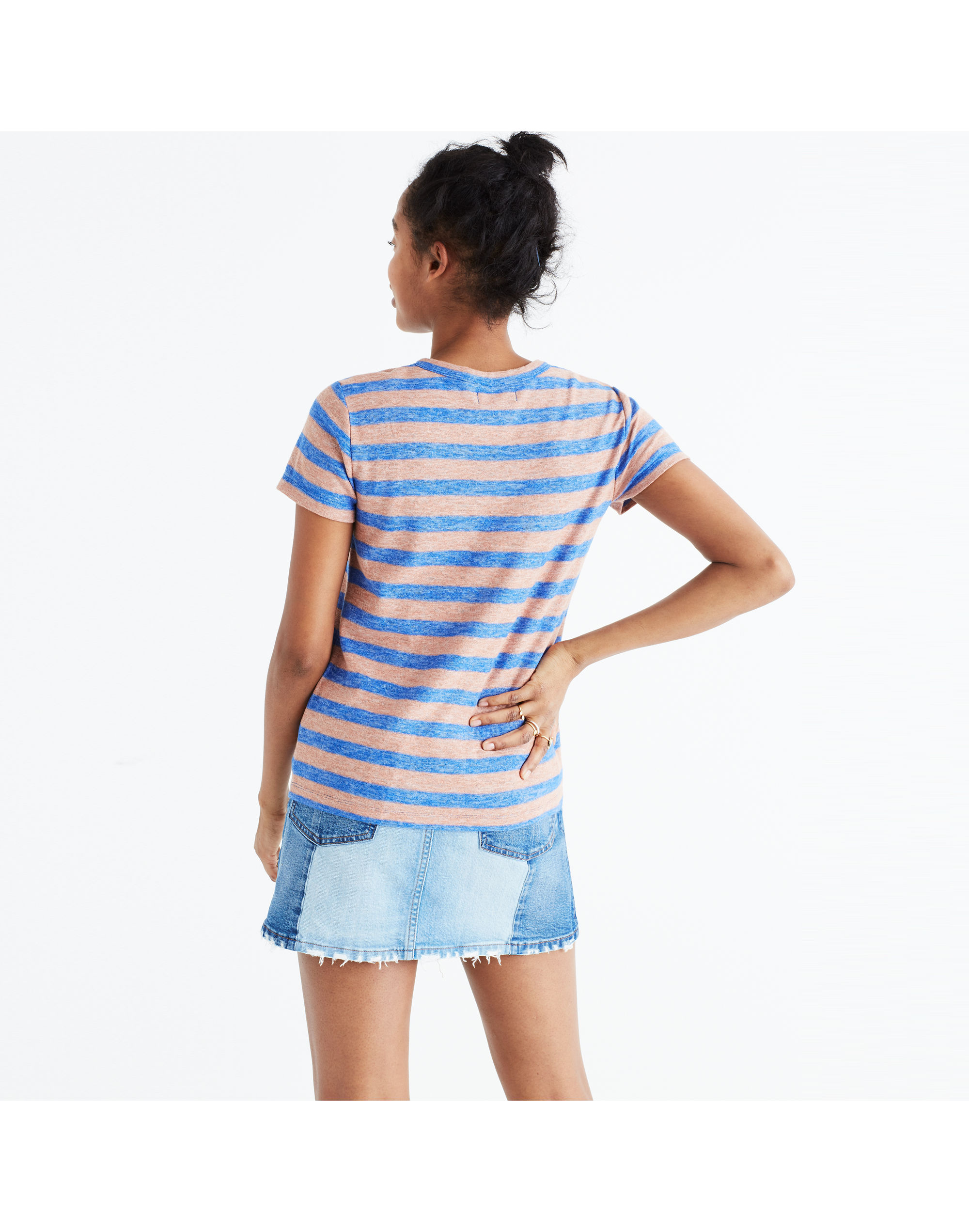 Hi-Fi Shrunken Tee in Loretta Stripe