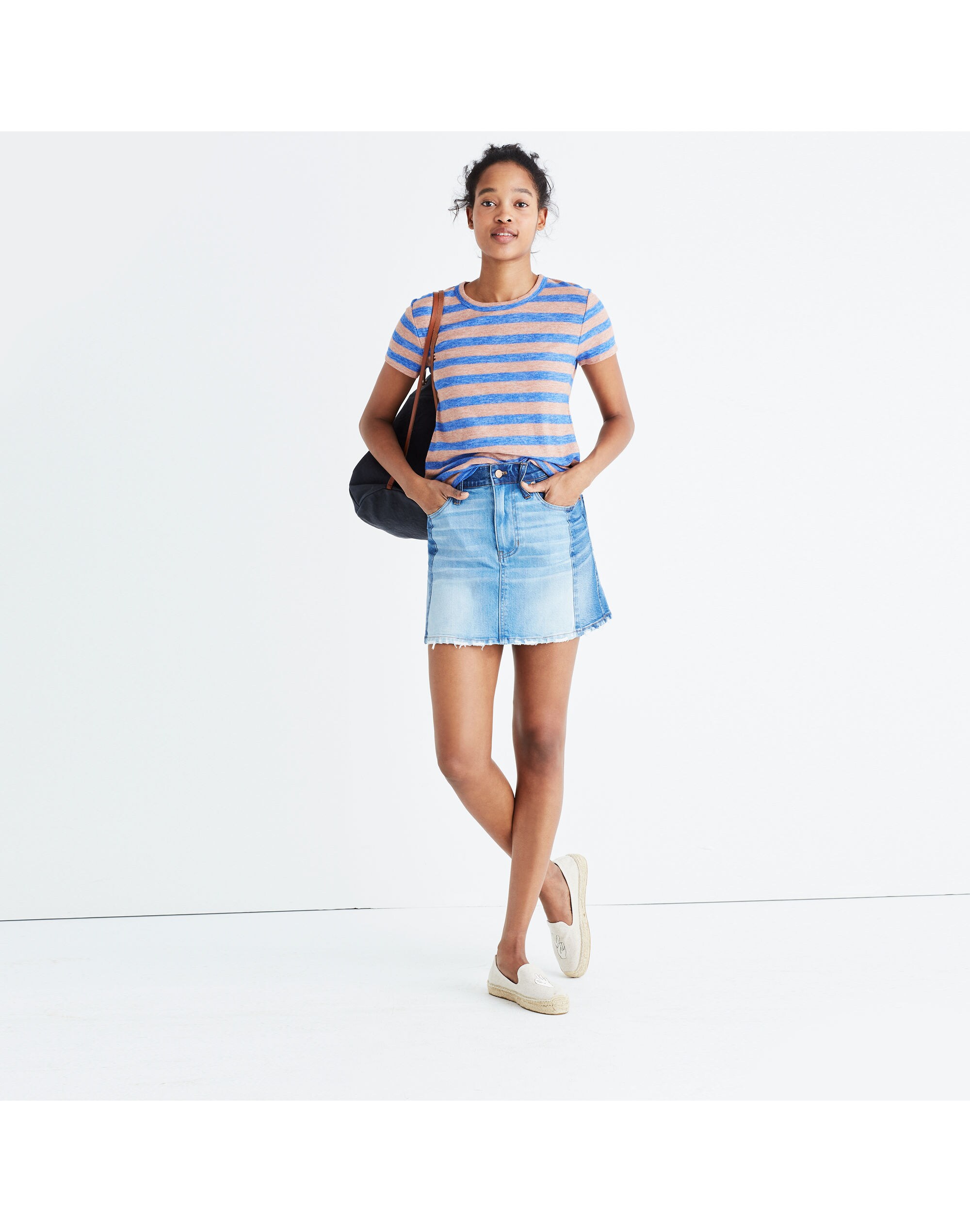 Hi-Fi Shrunken Tee in Loretta Stripe