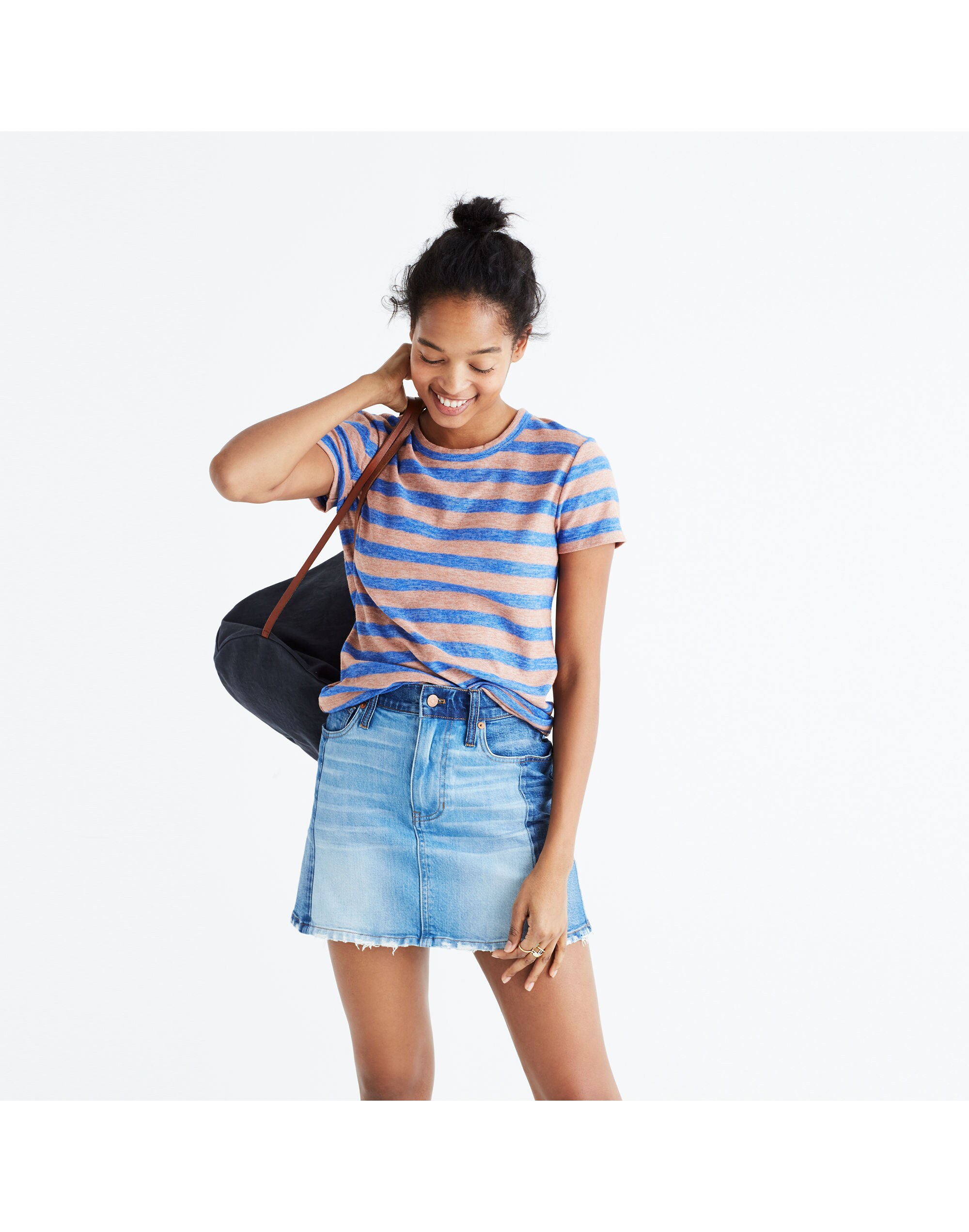 Hi-Fi Shrunken Tee in Loretta Stripe