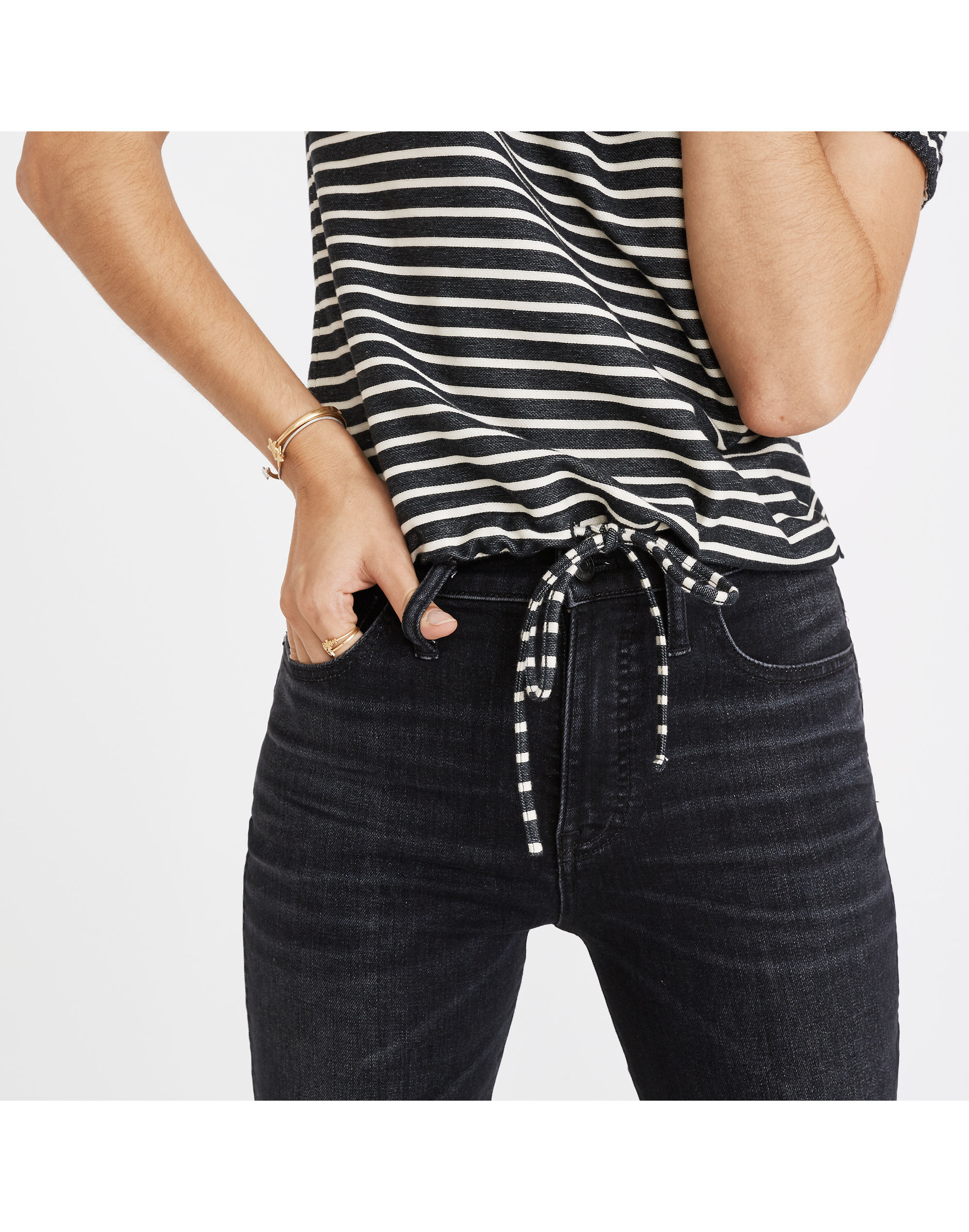 Striped Melody Off-the-Shoulder Top