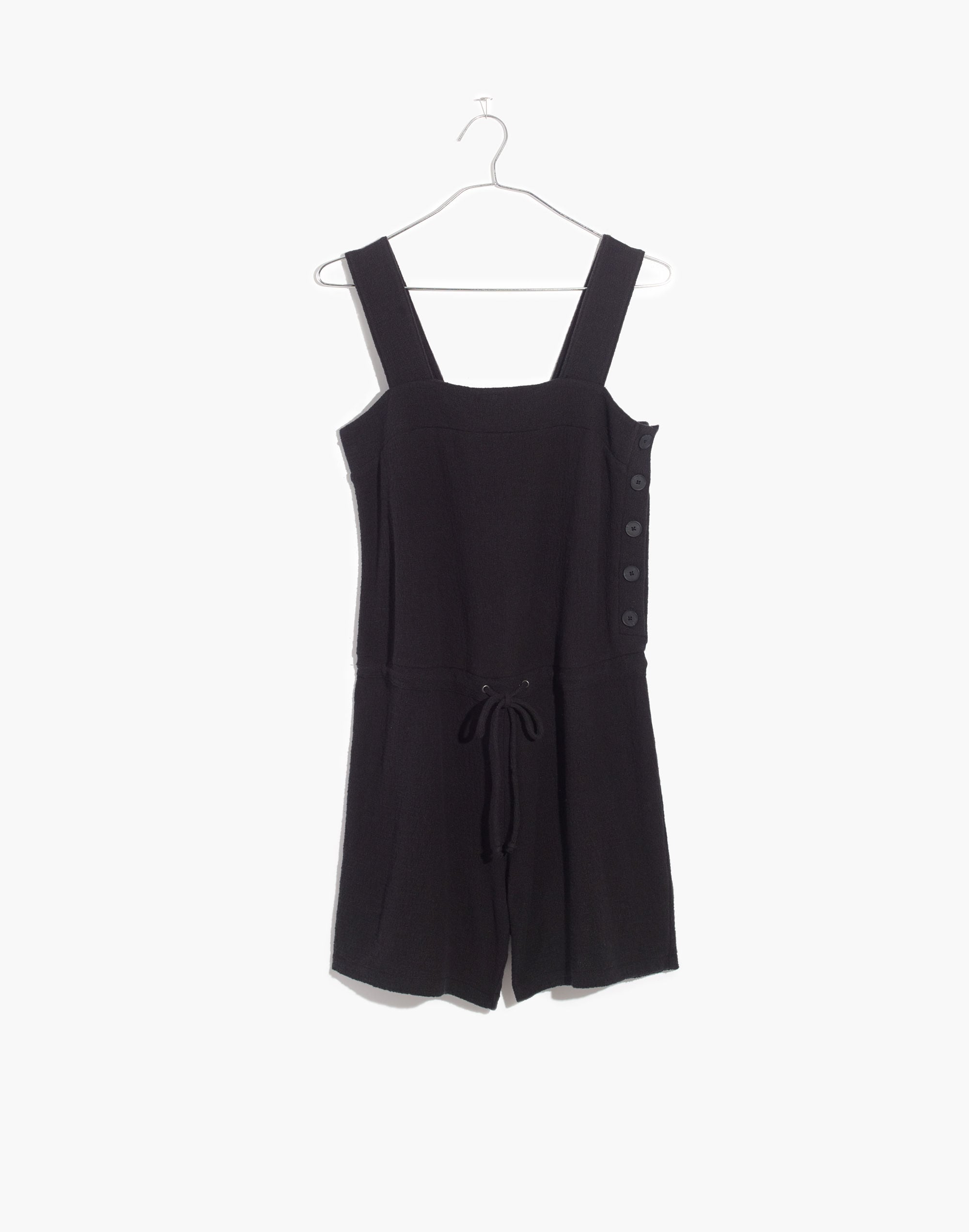 Side-Button Drawstring Romper