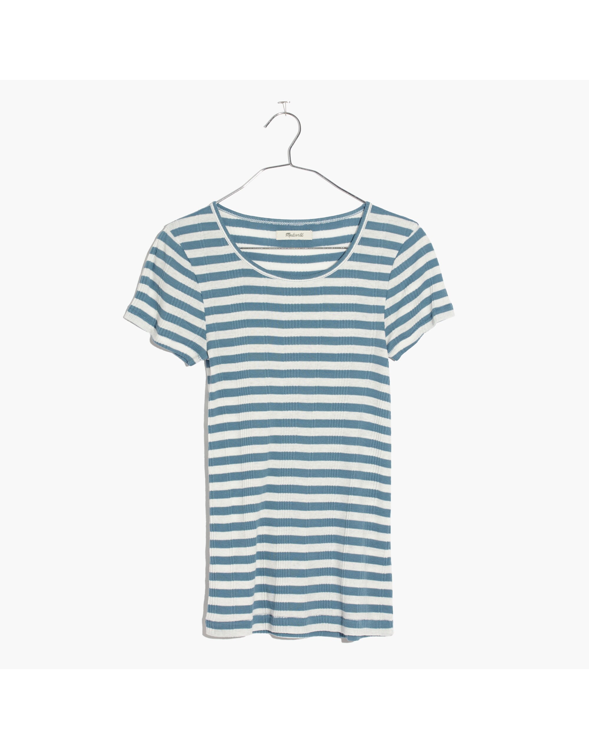 Slim Ribbed Tee in Sandoval Stripe