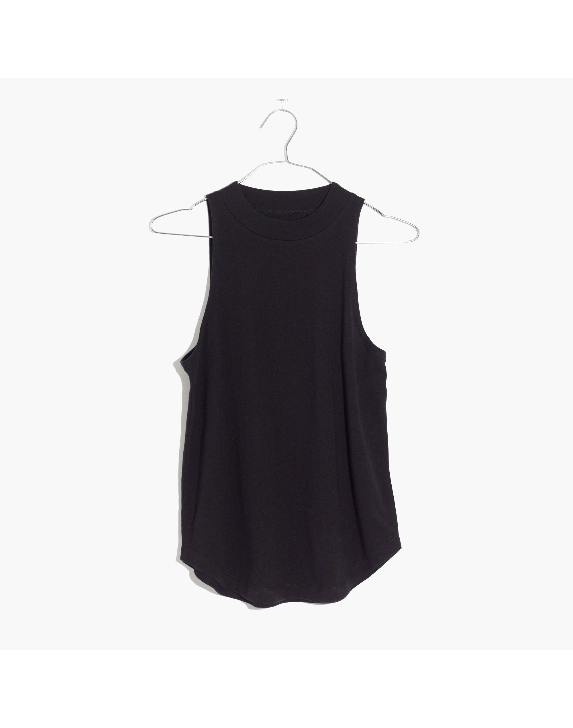 Mockneck Shirttail Tank Top