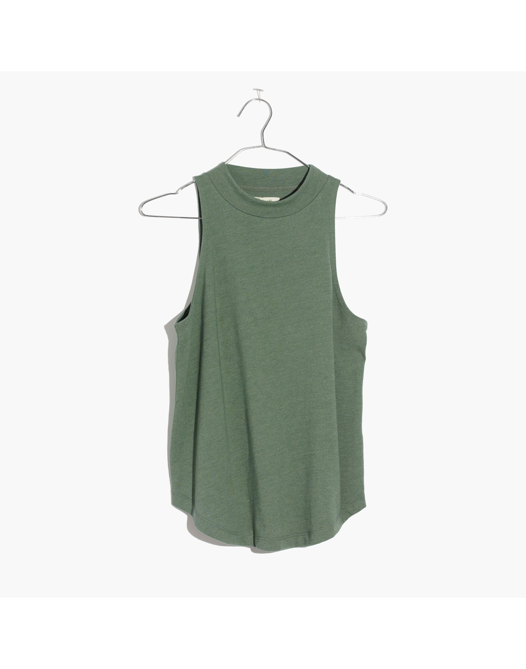 Mockneck Shirttail Tank Top